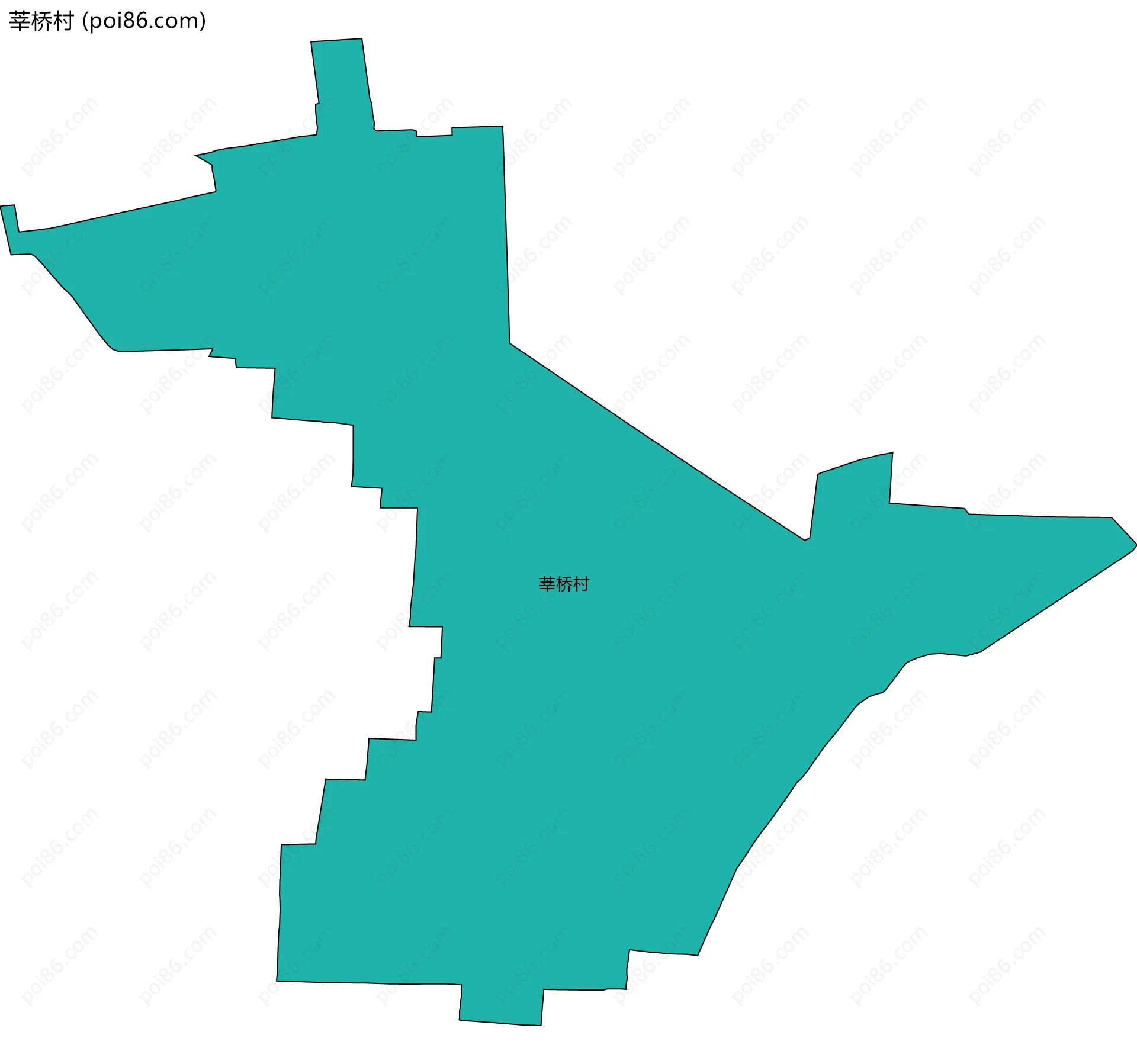 莘桥村边界地图