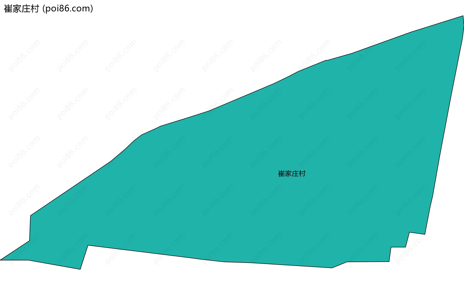 崔家庄村边界地图