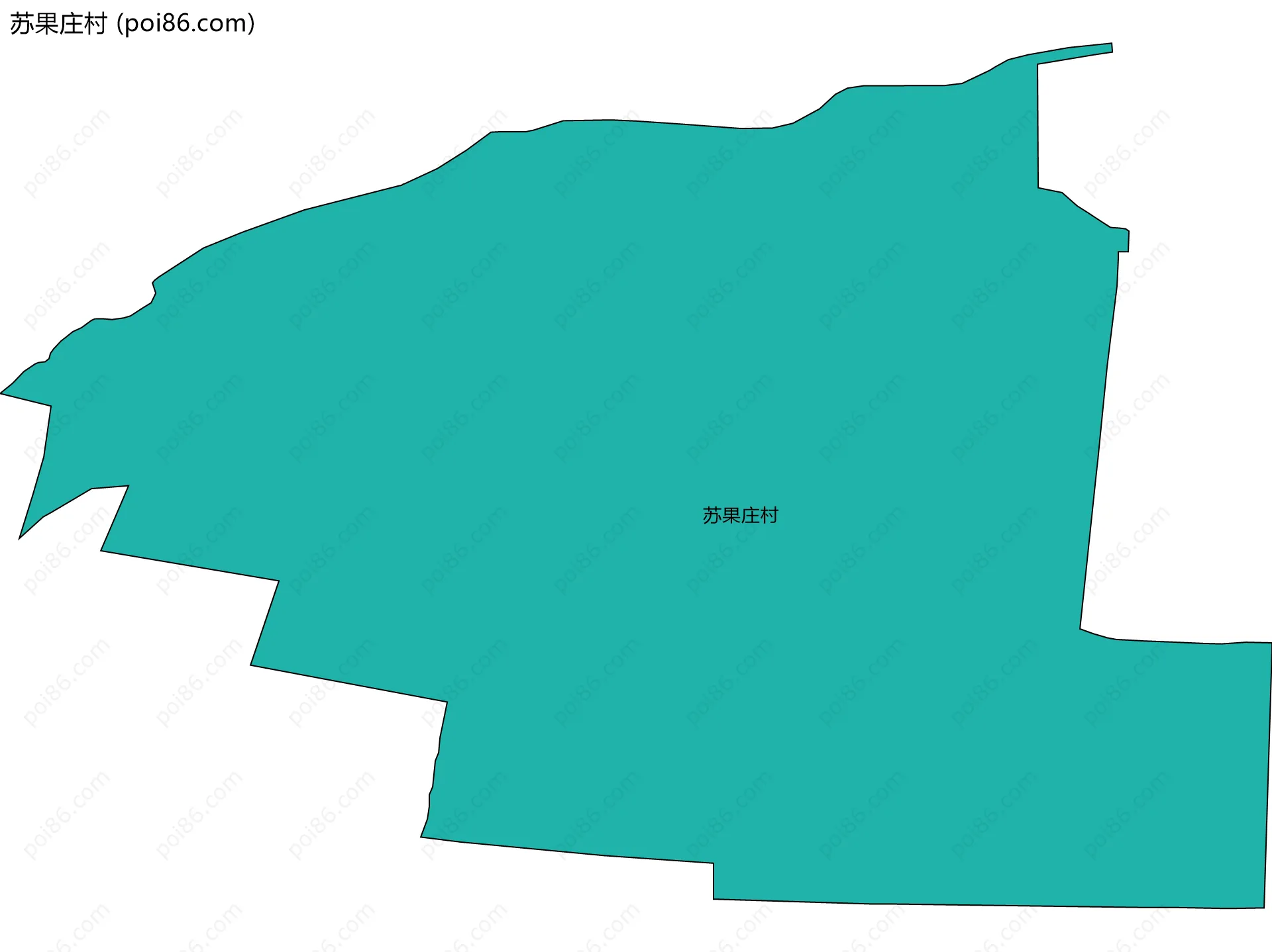 苏果庄村边界地图