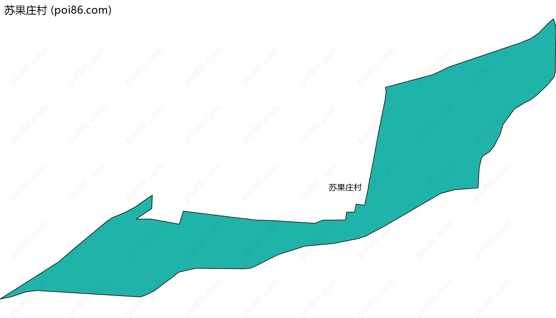 苏果庄村边界地图