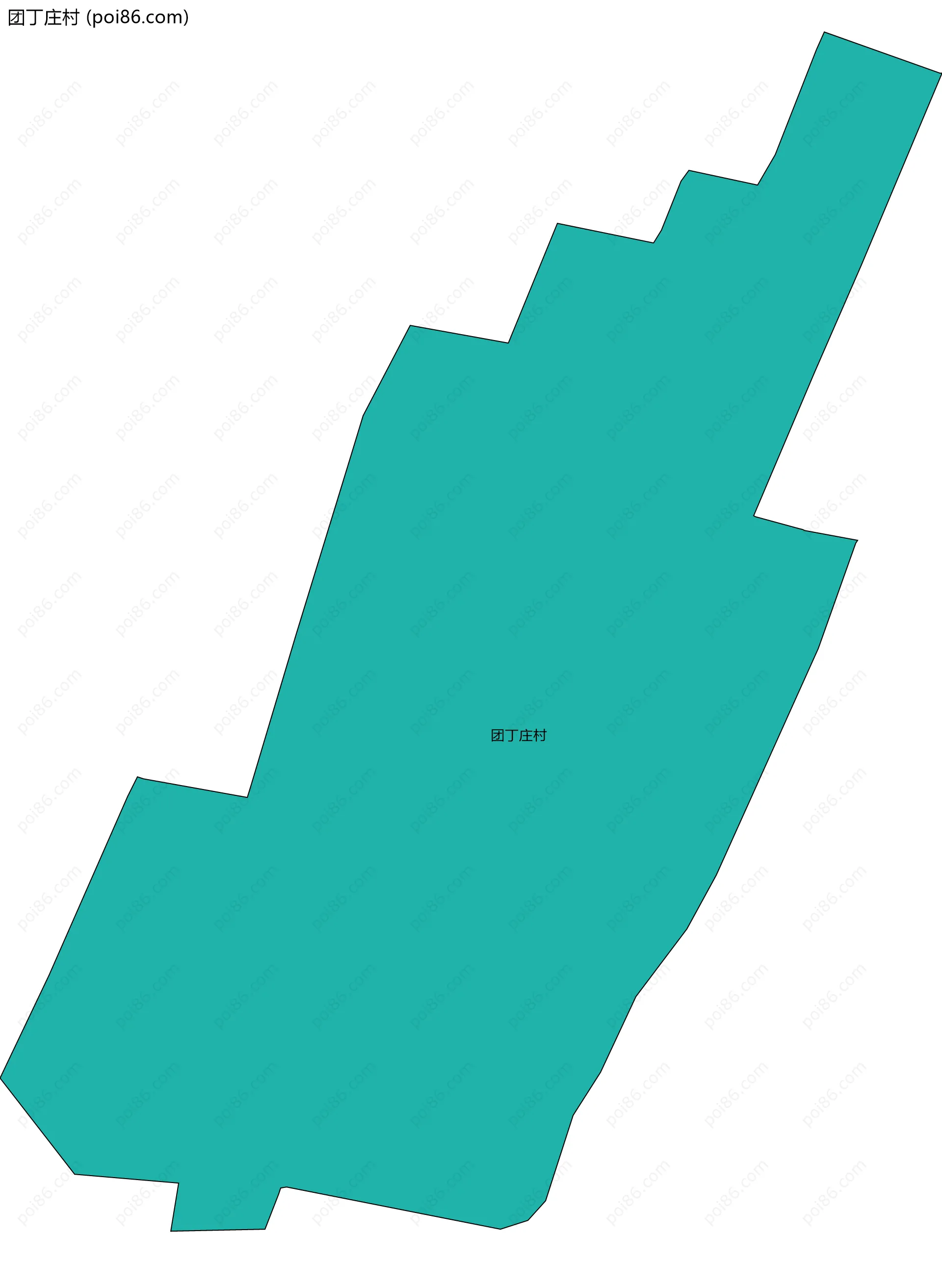 团丁庄村边界地图