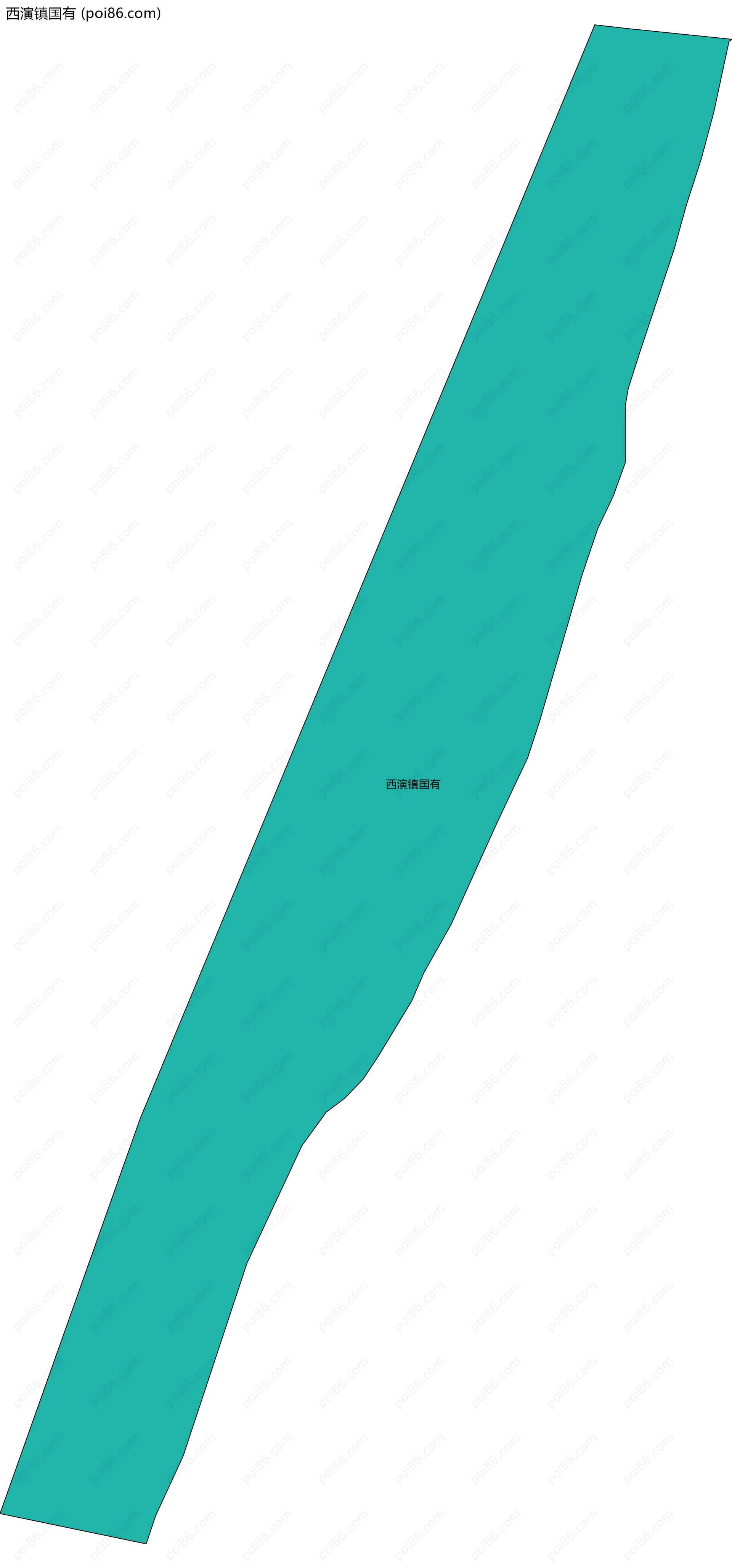 西演镇国有边界地图