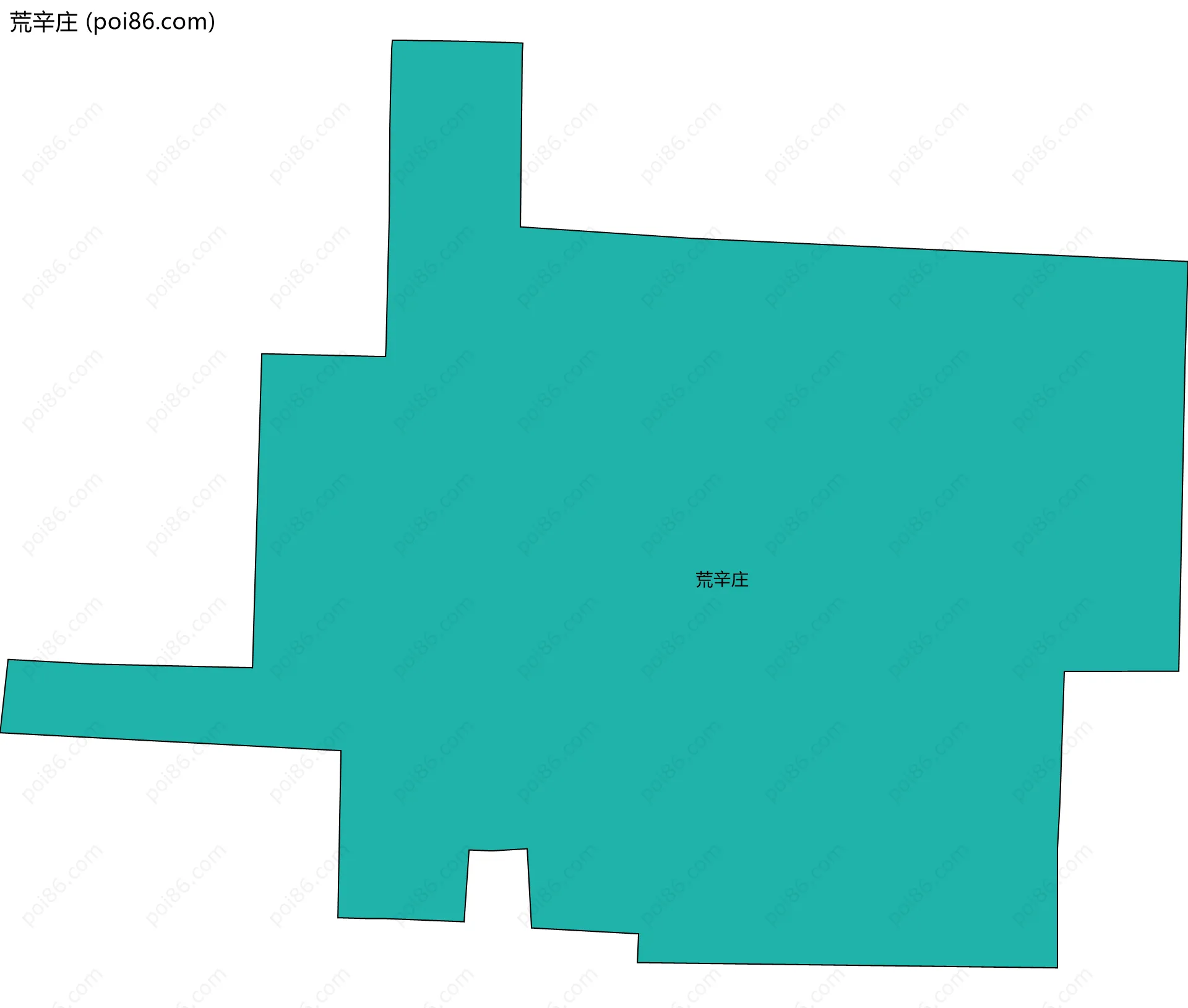 荒辛庄边界地图