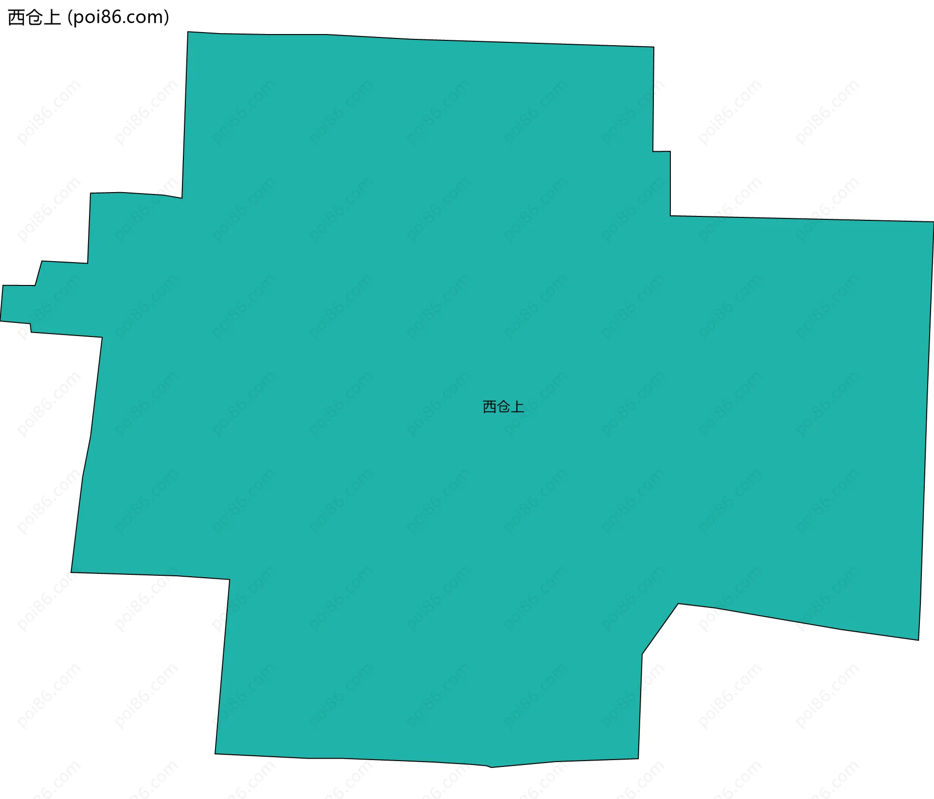 西仓上边界地图