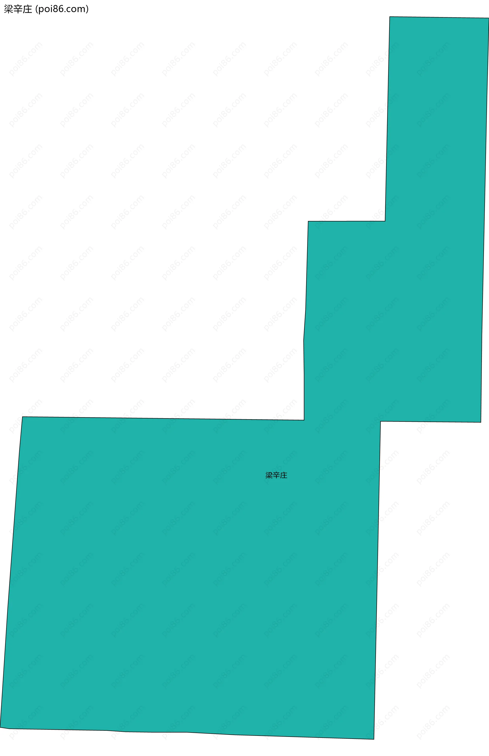 梁辛庄边界地图