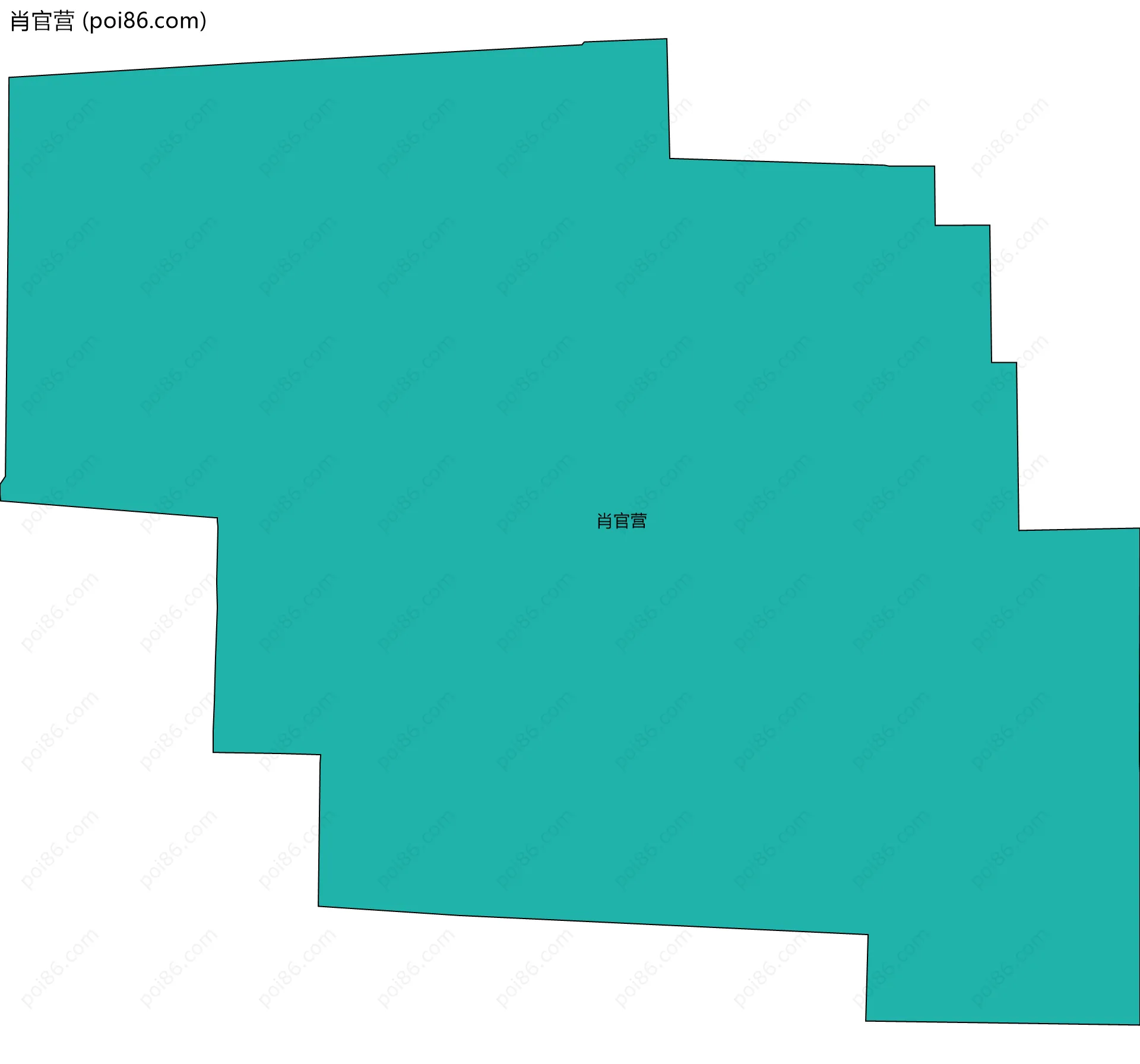 肖官营边界地图