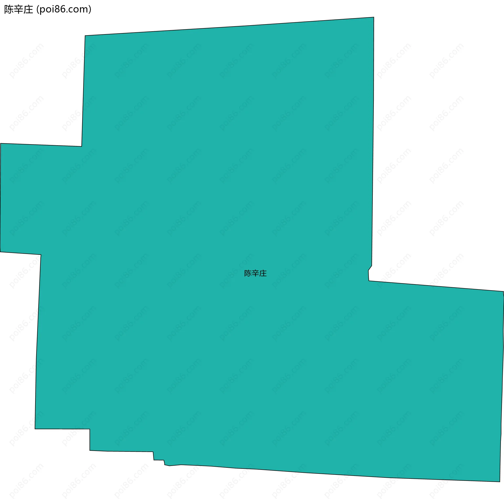 陈辛庄边界地图