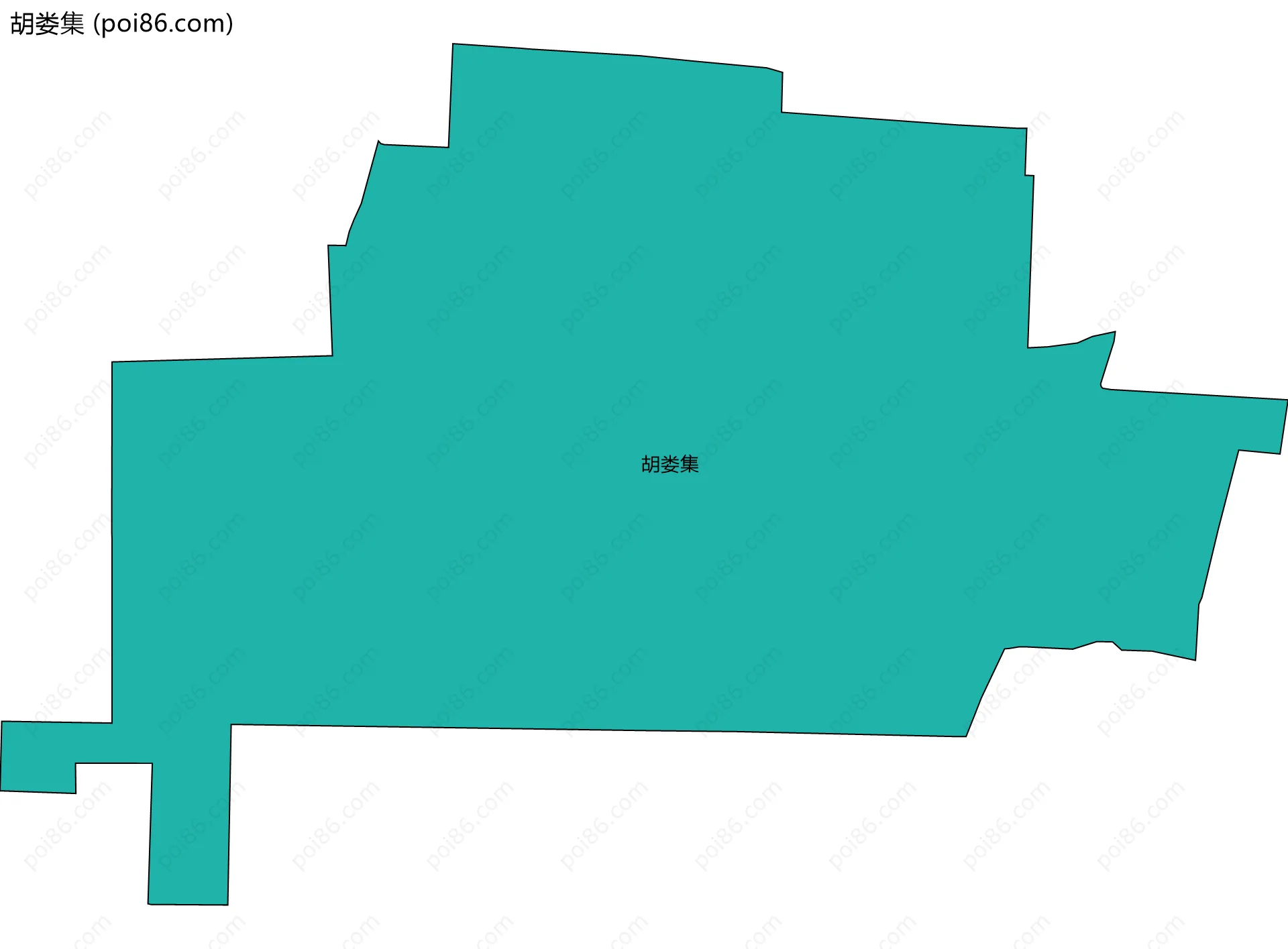 胡娄集边界地图