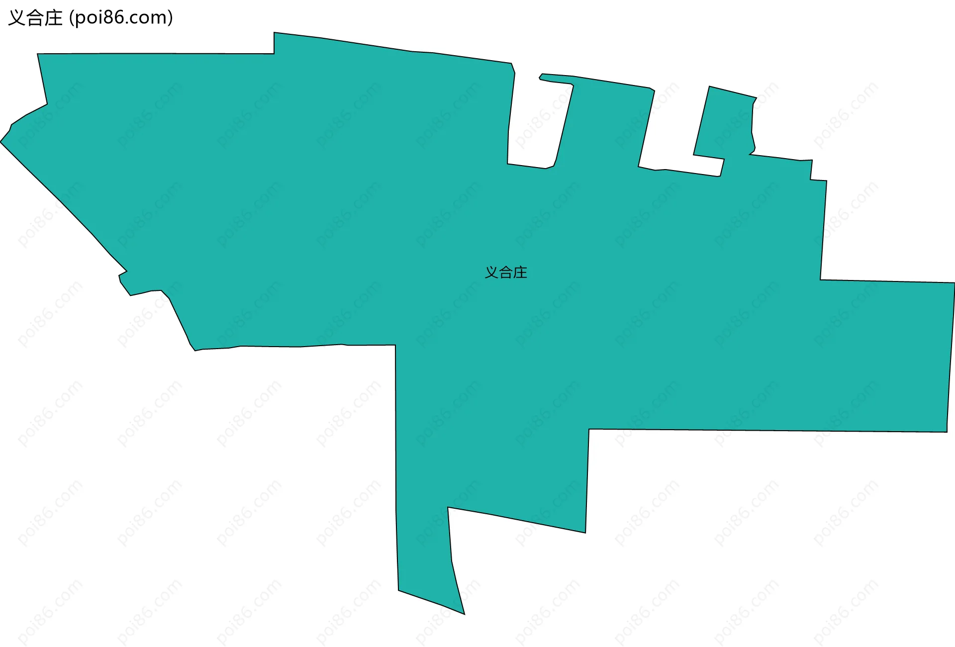 义合庄边界地图
