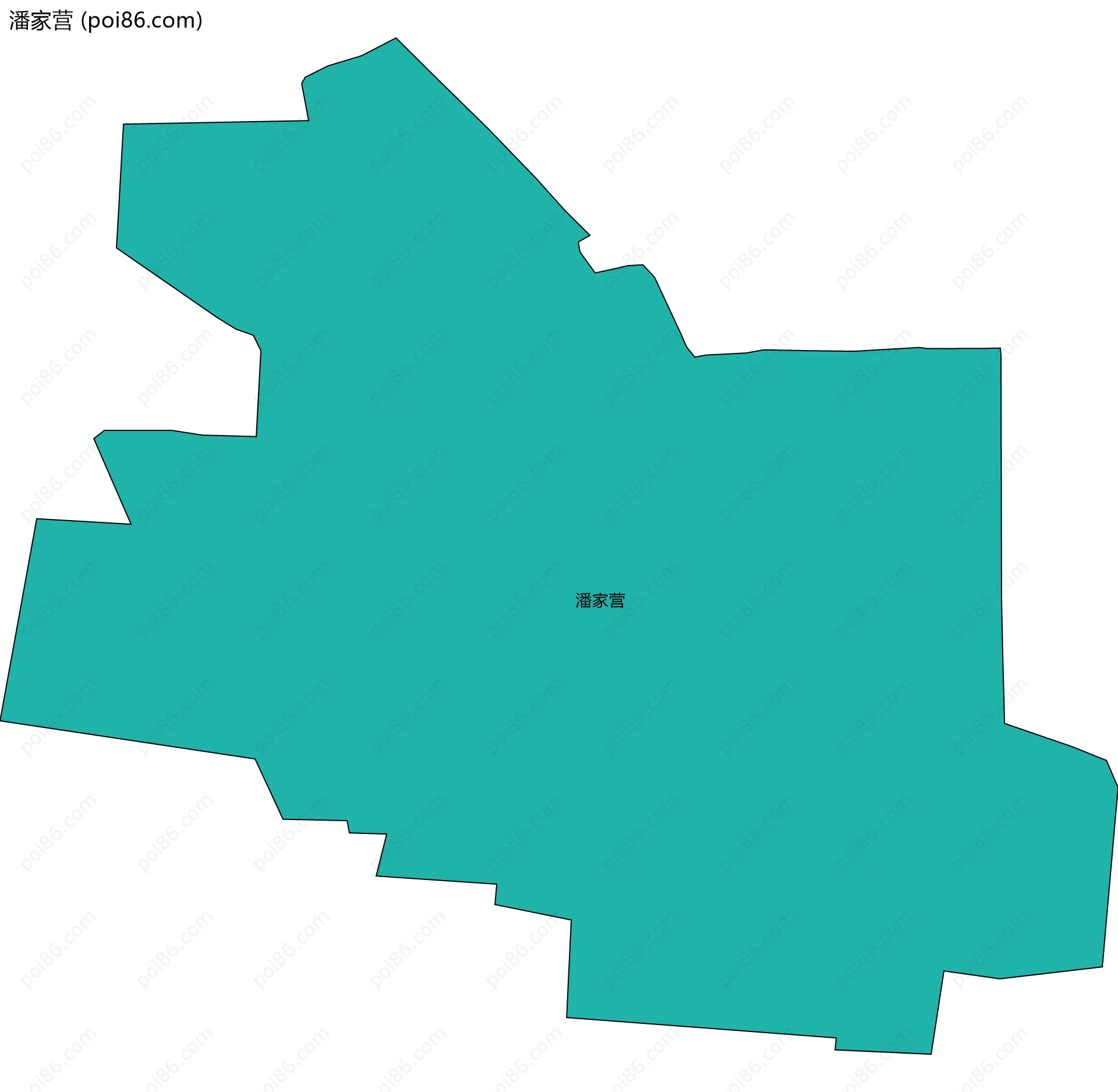 潘家营边界地图