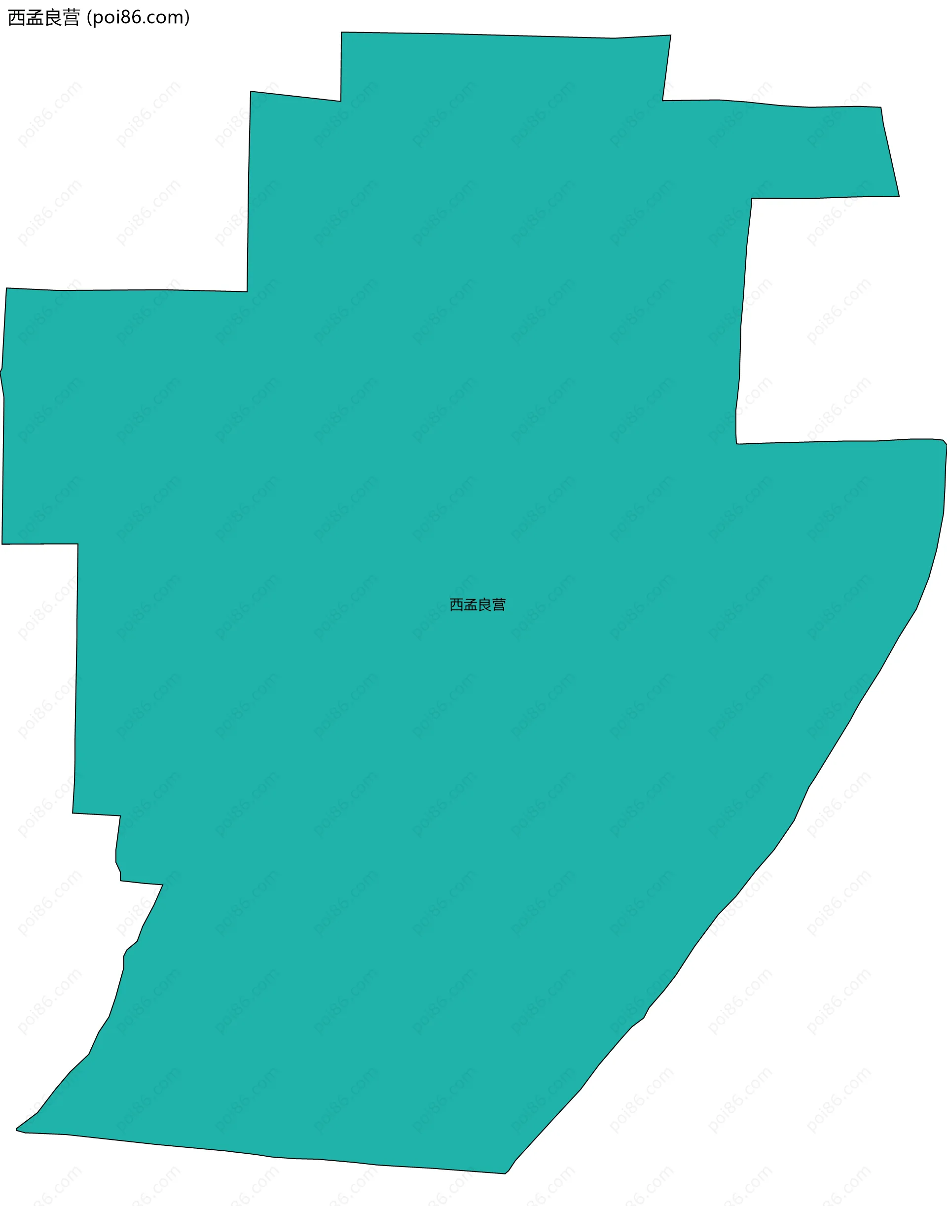 西孟良营边界地图