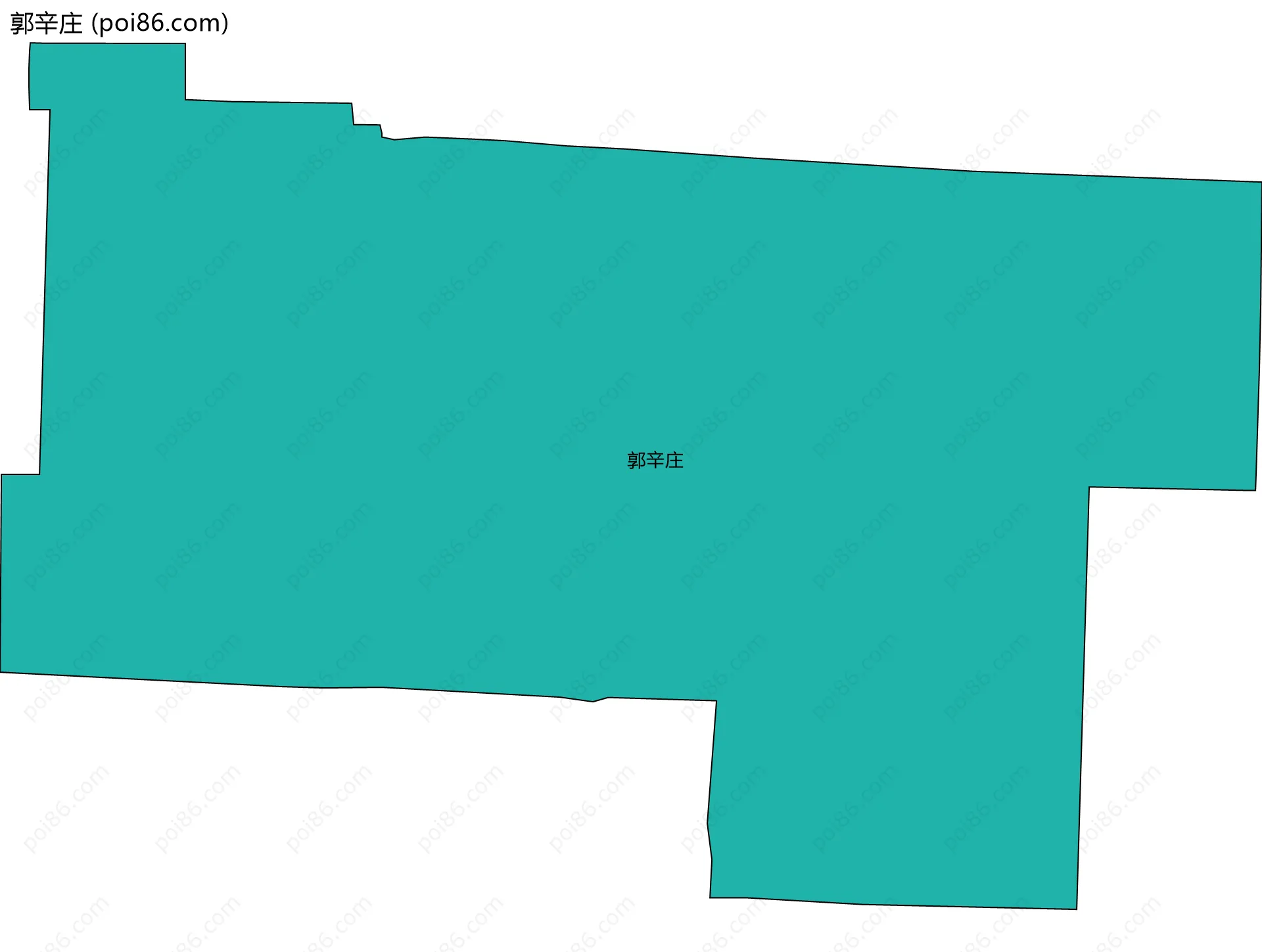 郭辛庄边界地图