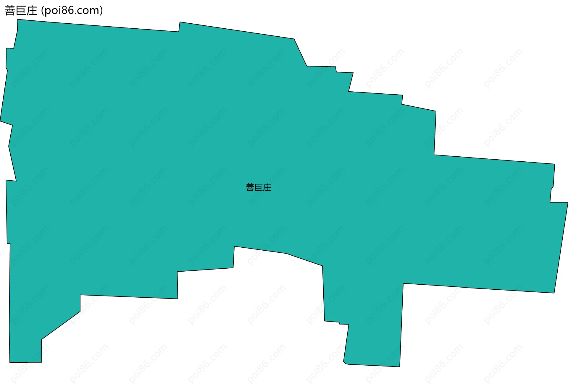 善巨庄边界地图
