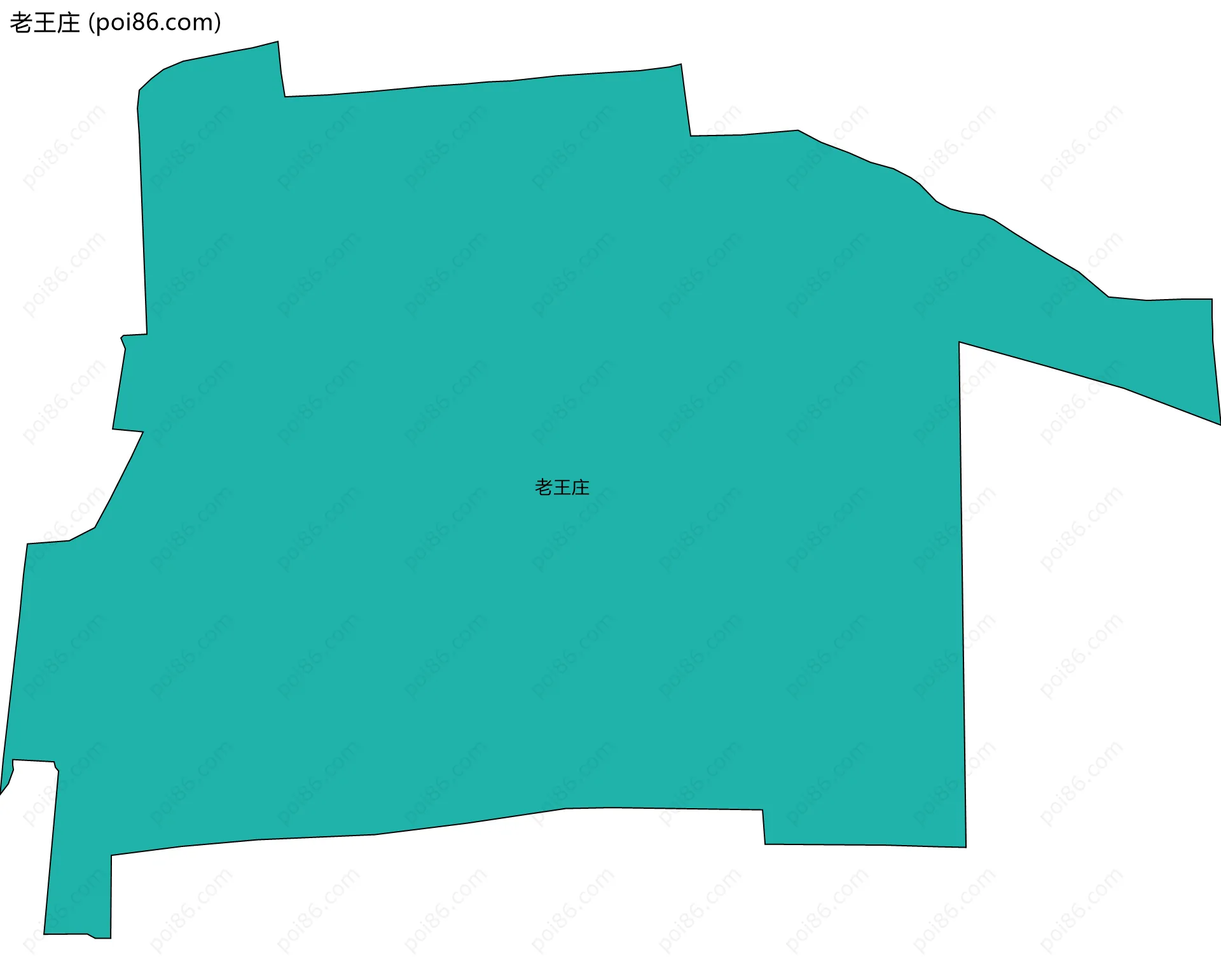 老王庄边界地图