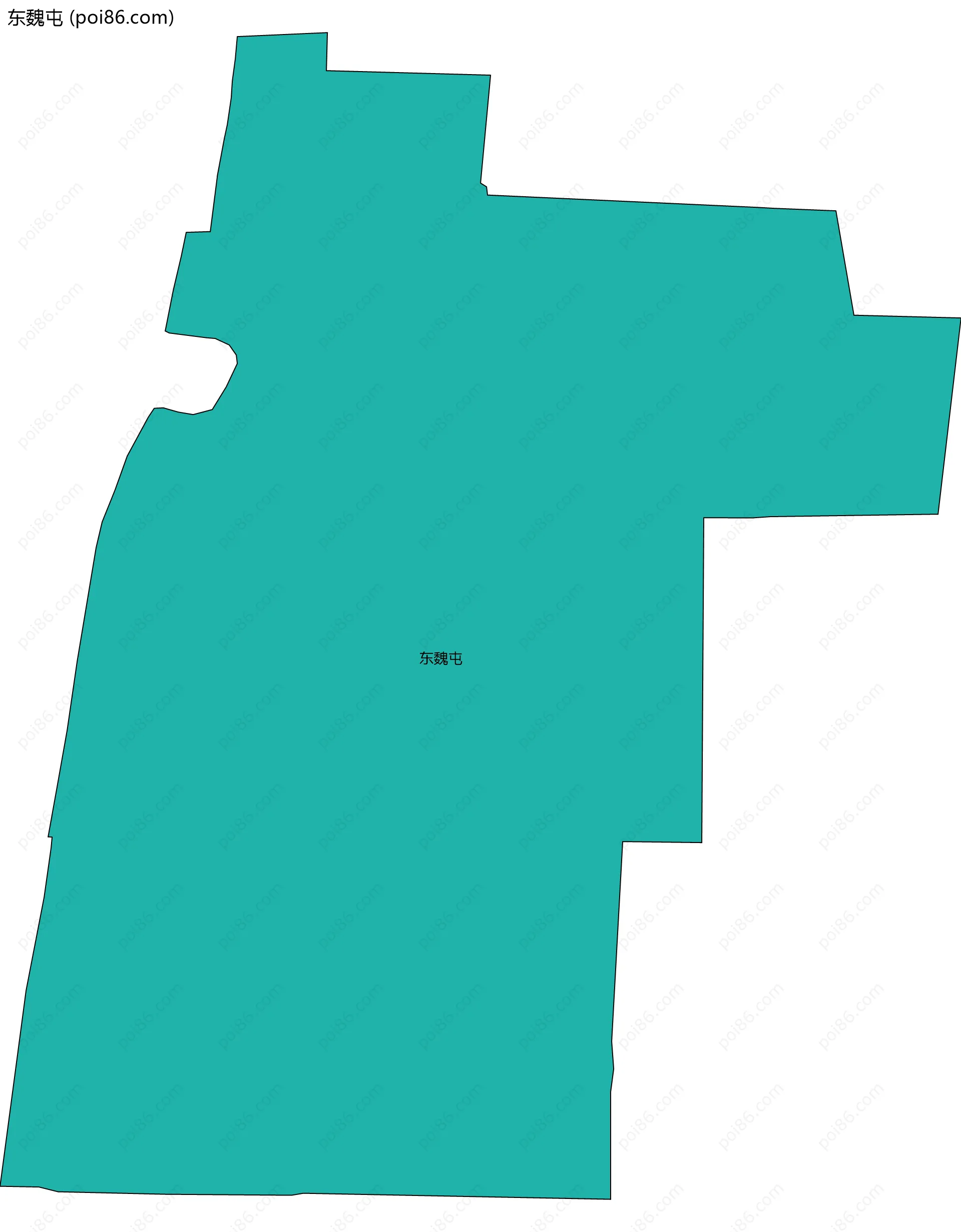 东魏屯边界地图