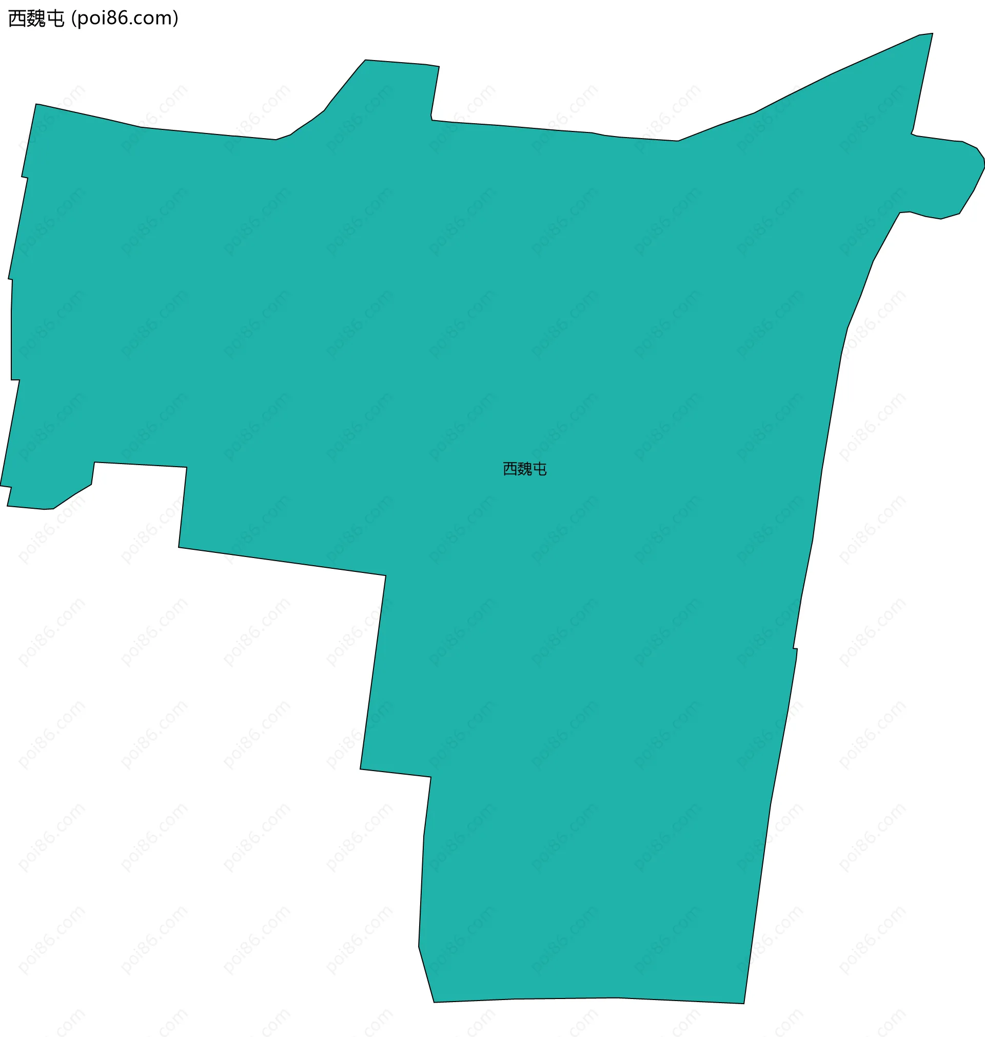 西魏屯边界地图