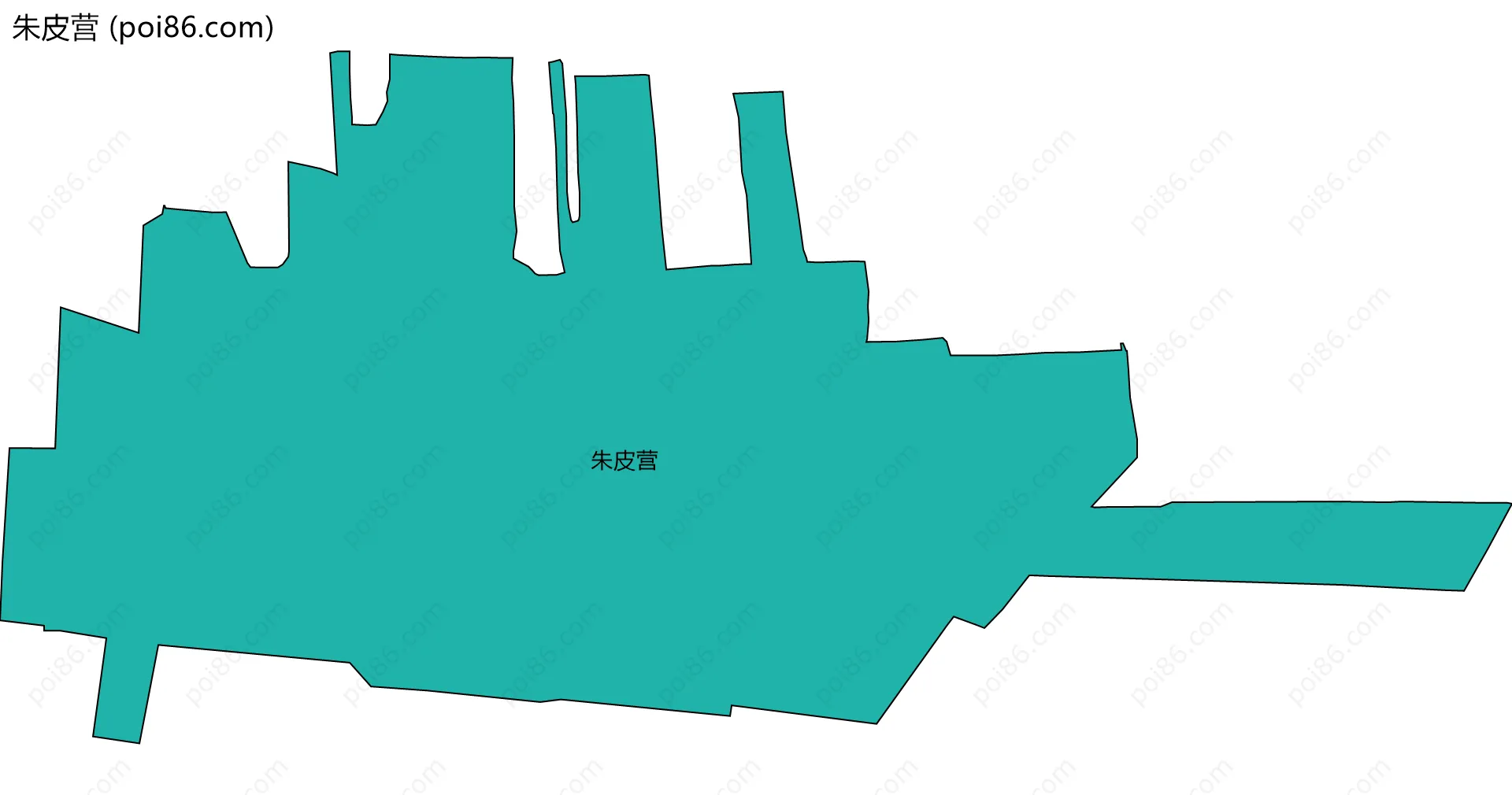 朱皮营边界地图