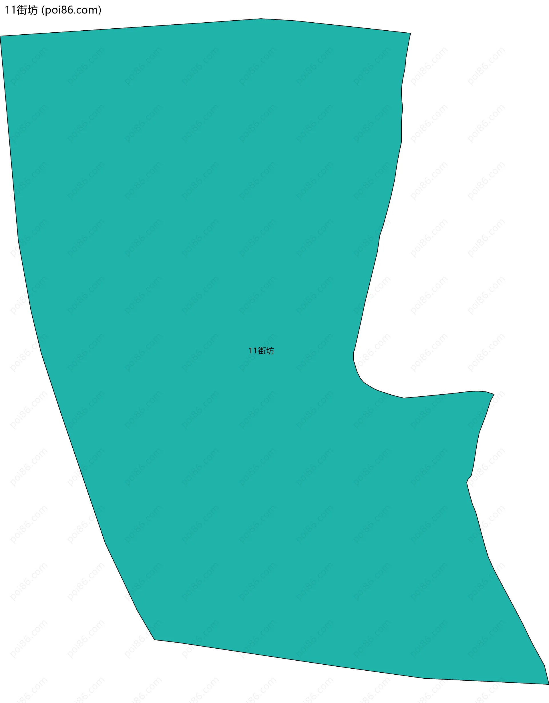 11街坊边界地图