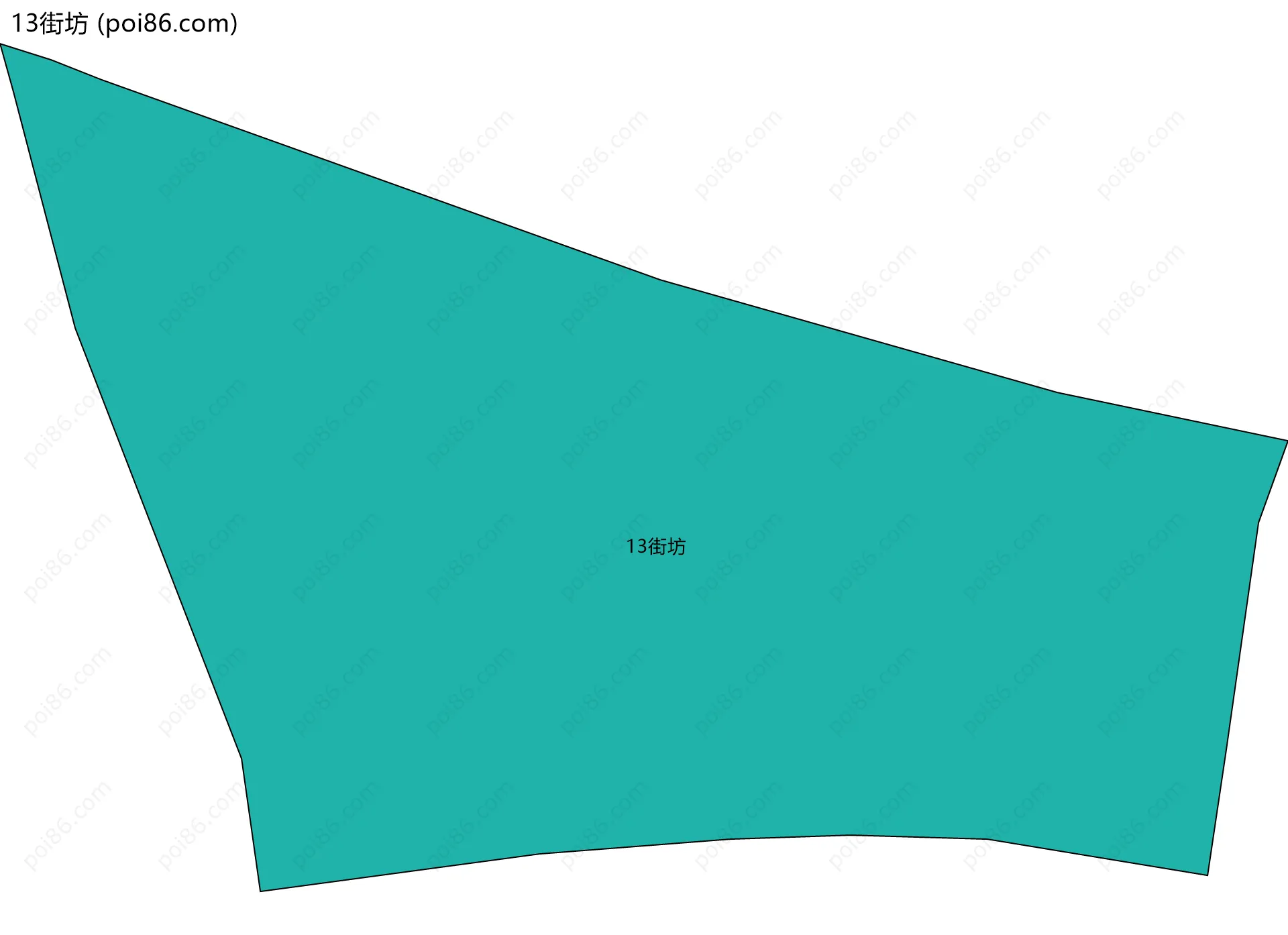 13街坊边界地图
