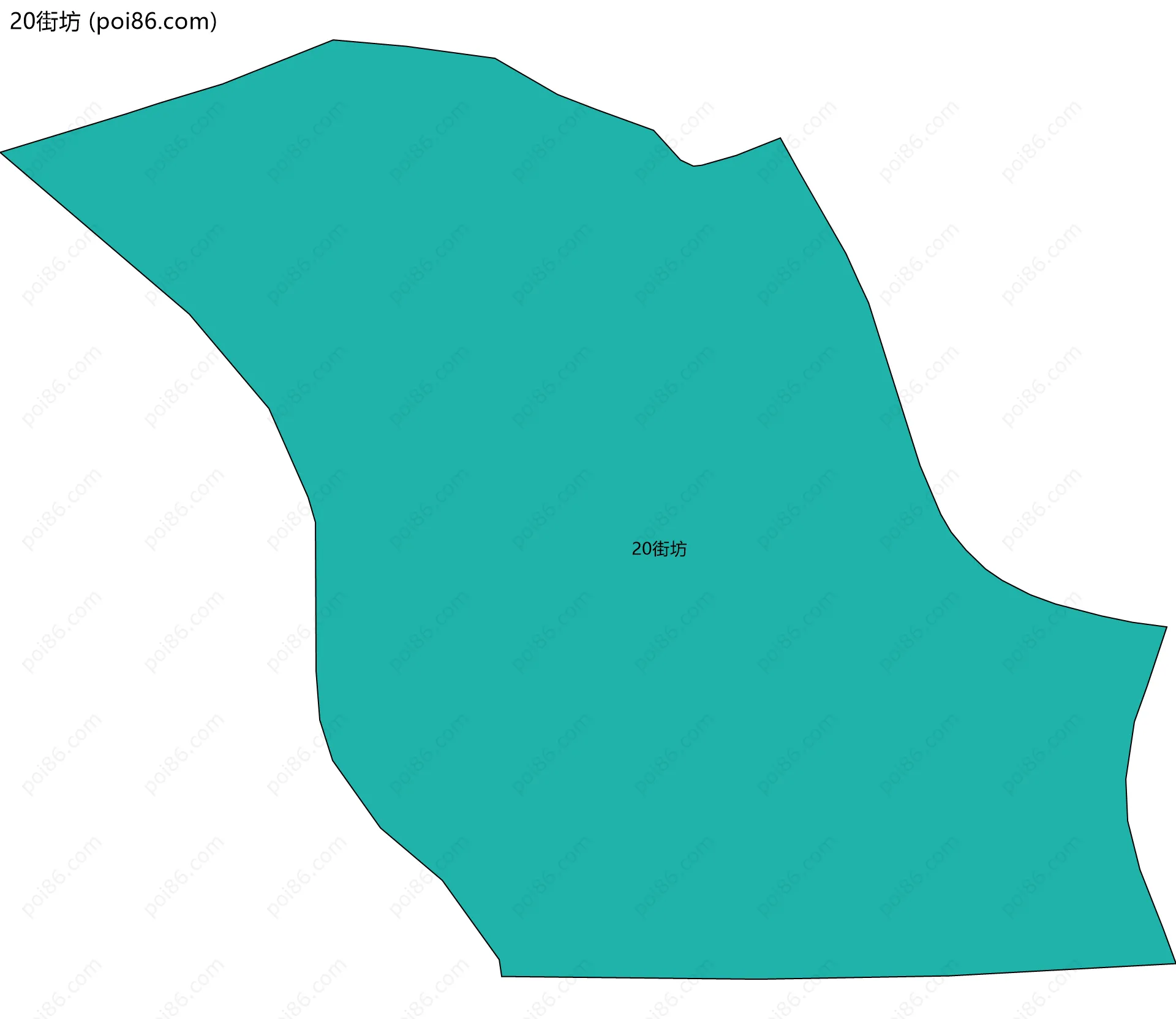 20街坊边界地图