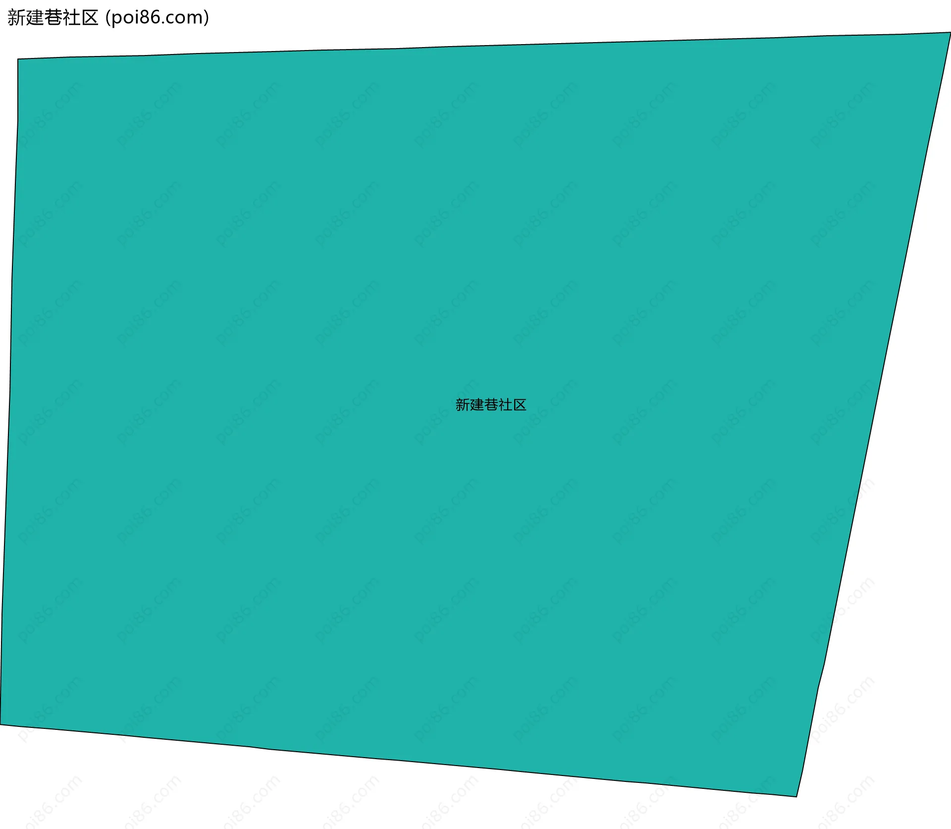 新建巷社区边界地图