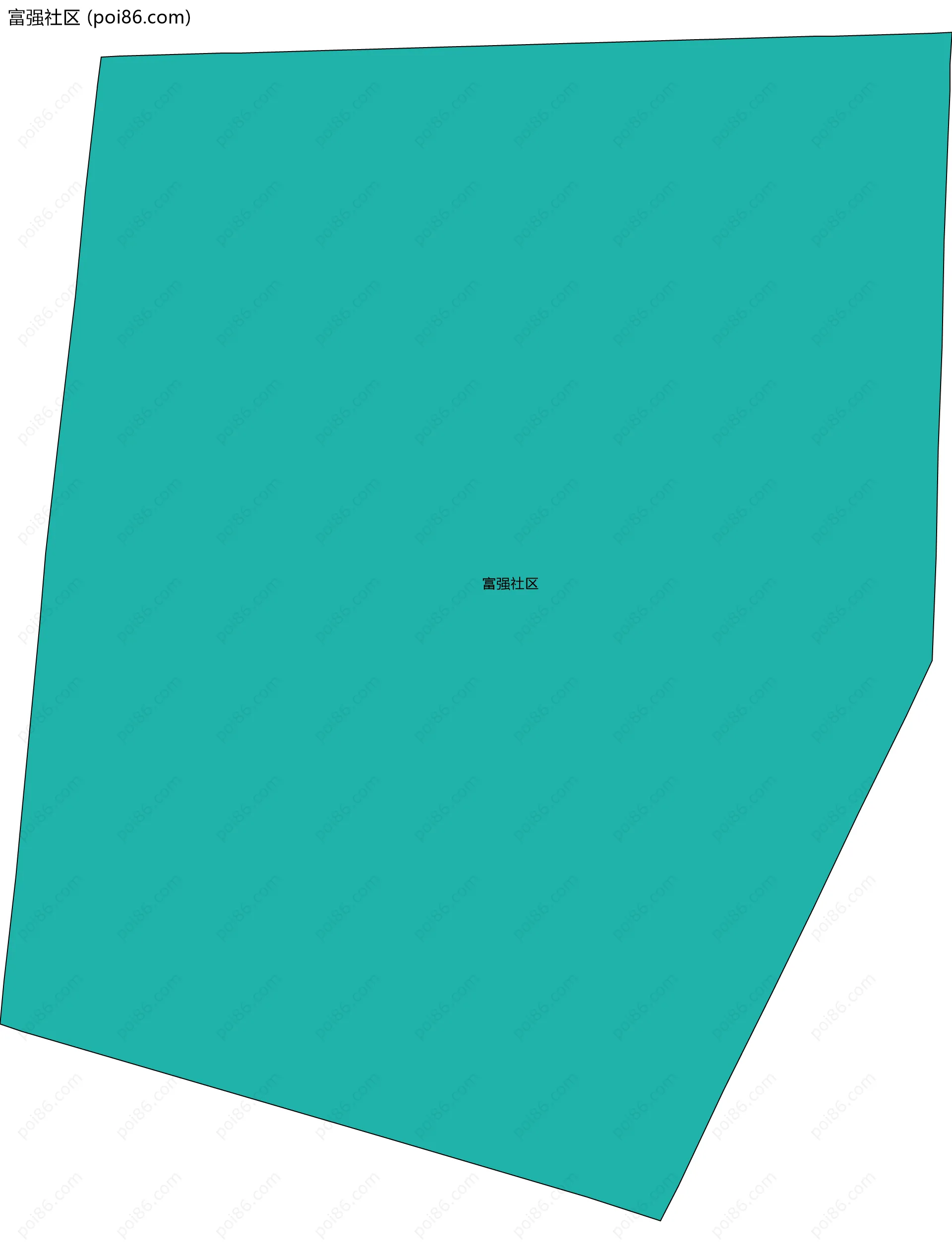 富强社区边界地图