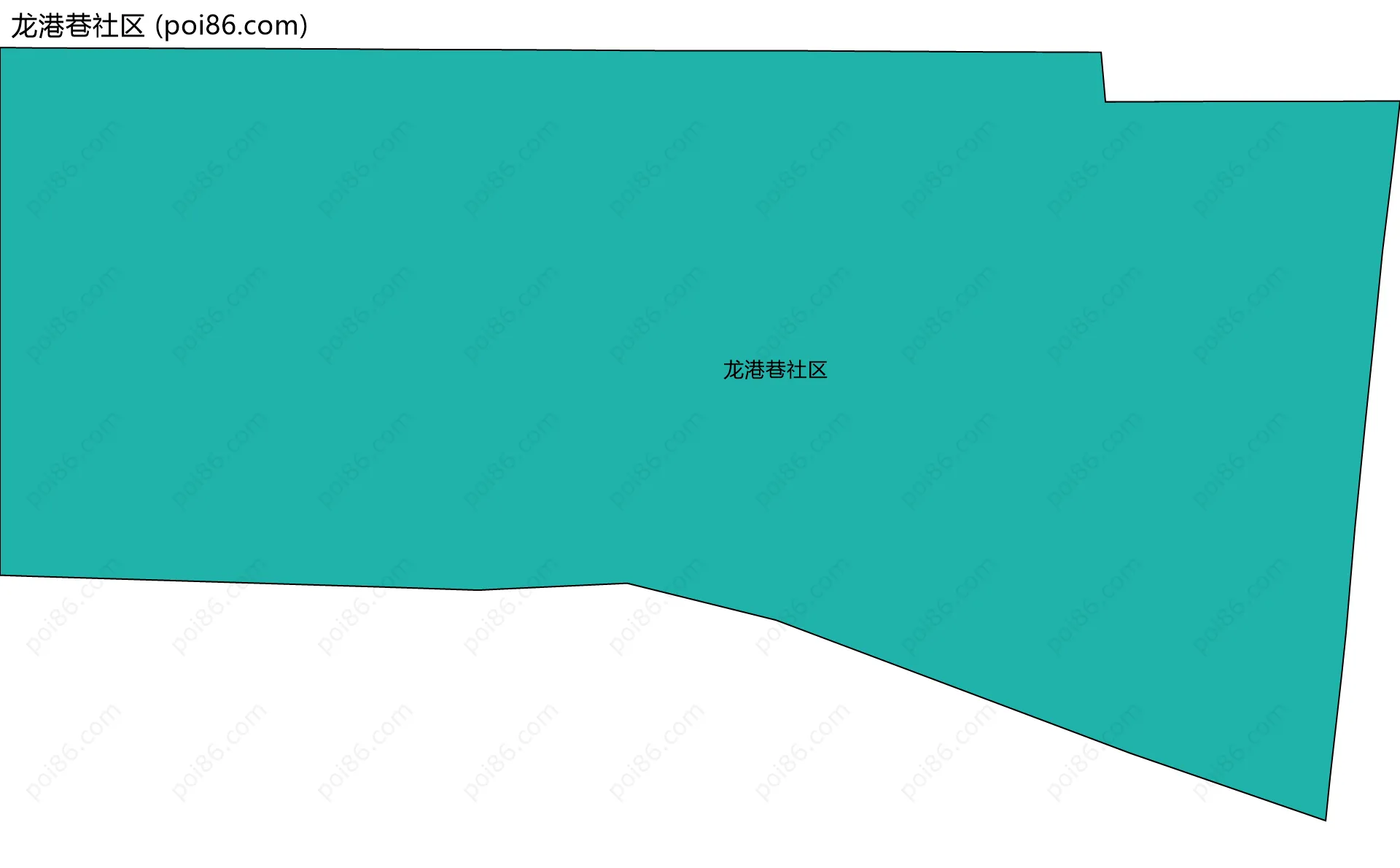 龙港巷社区边界地图