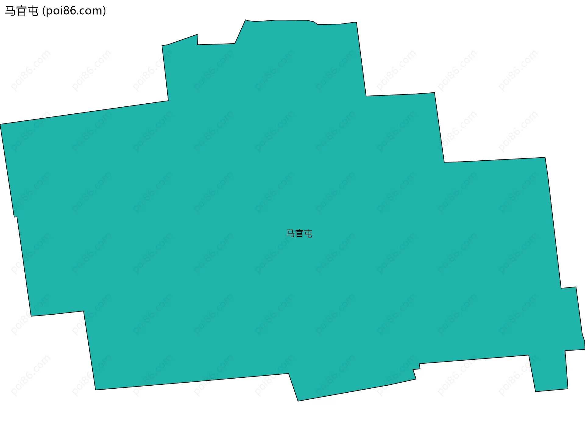 马官屯边界地图