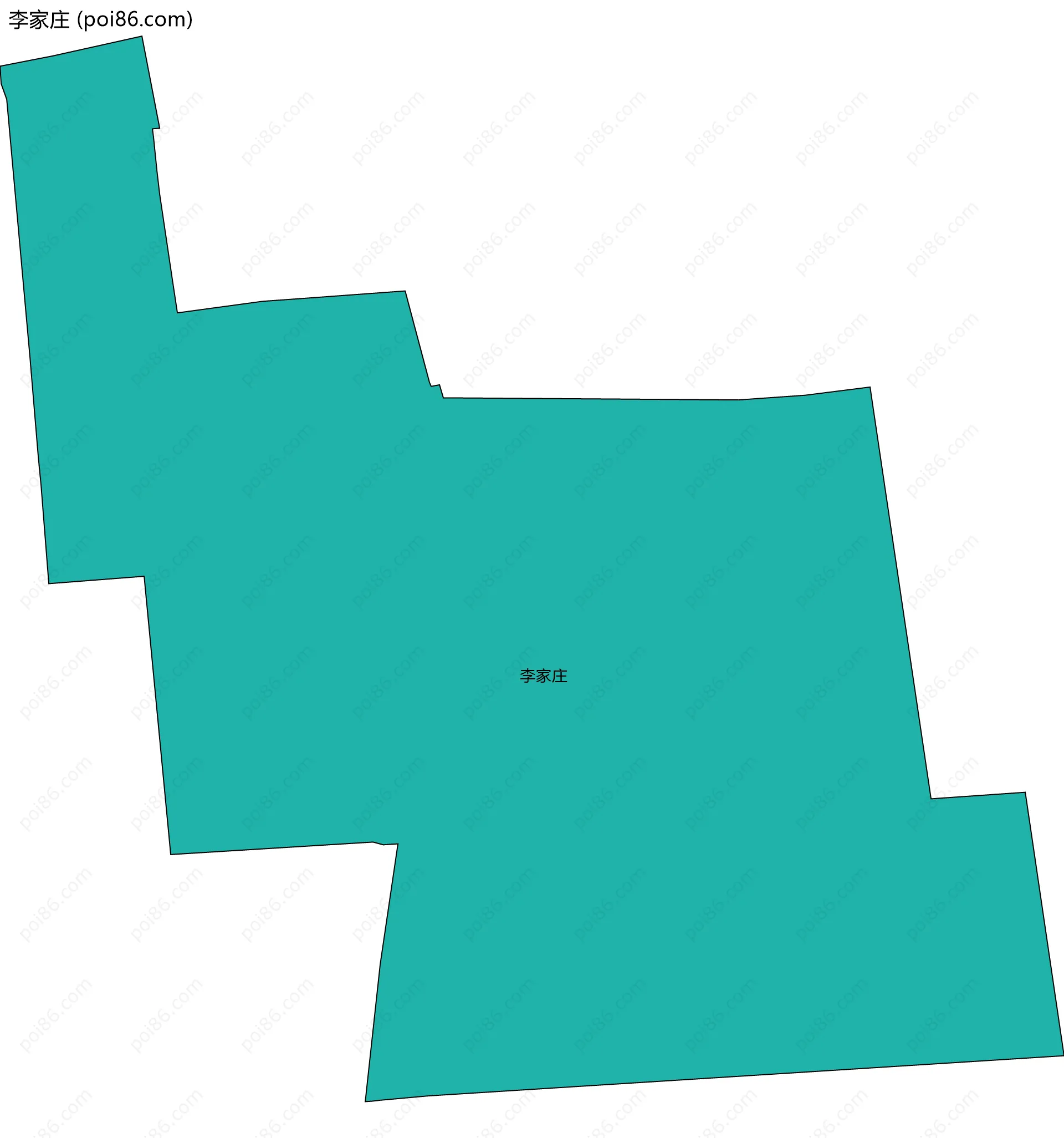 李家庄边界地图