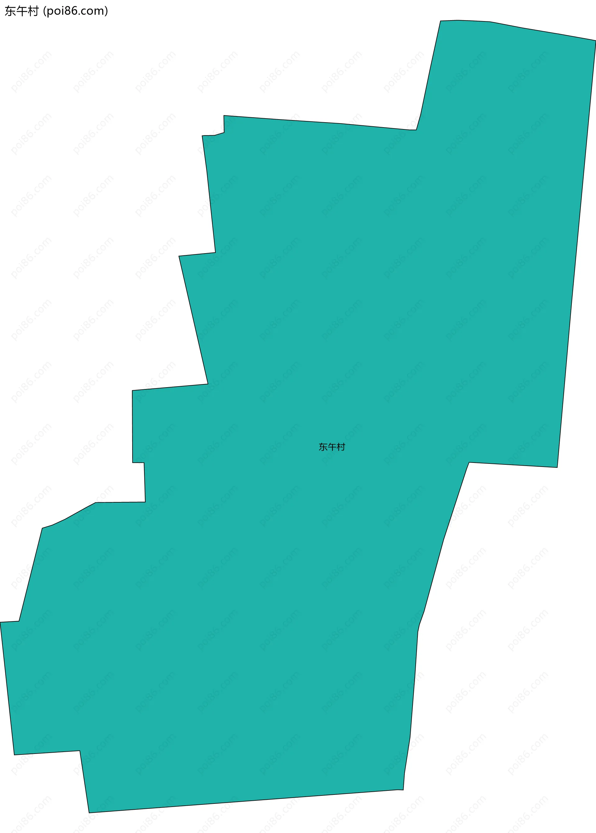 东午村边界地图