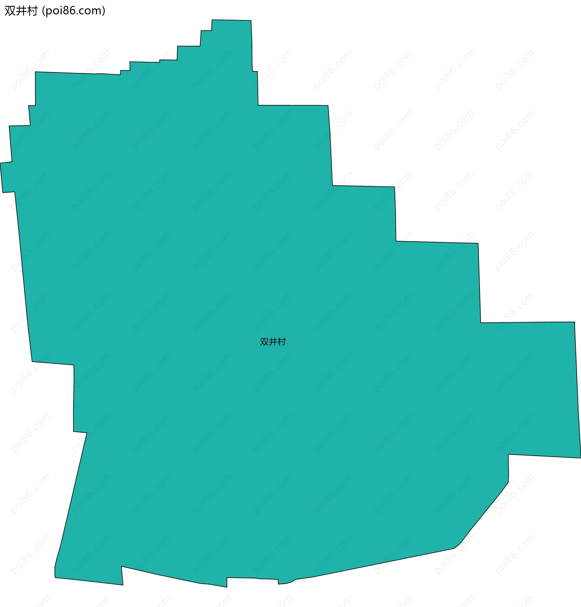 双井村边界地图