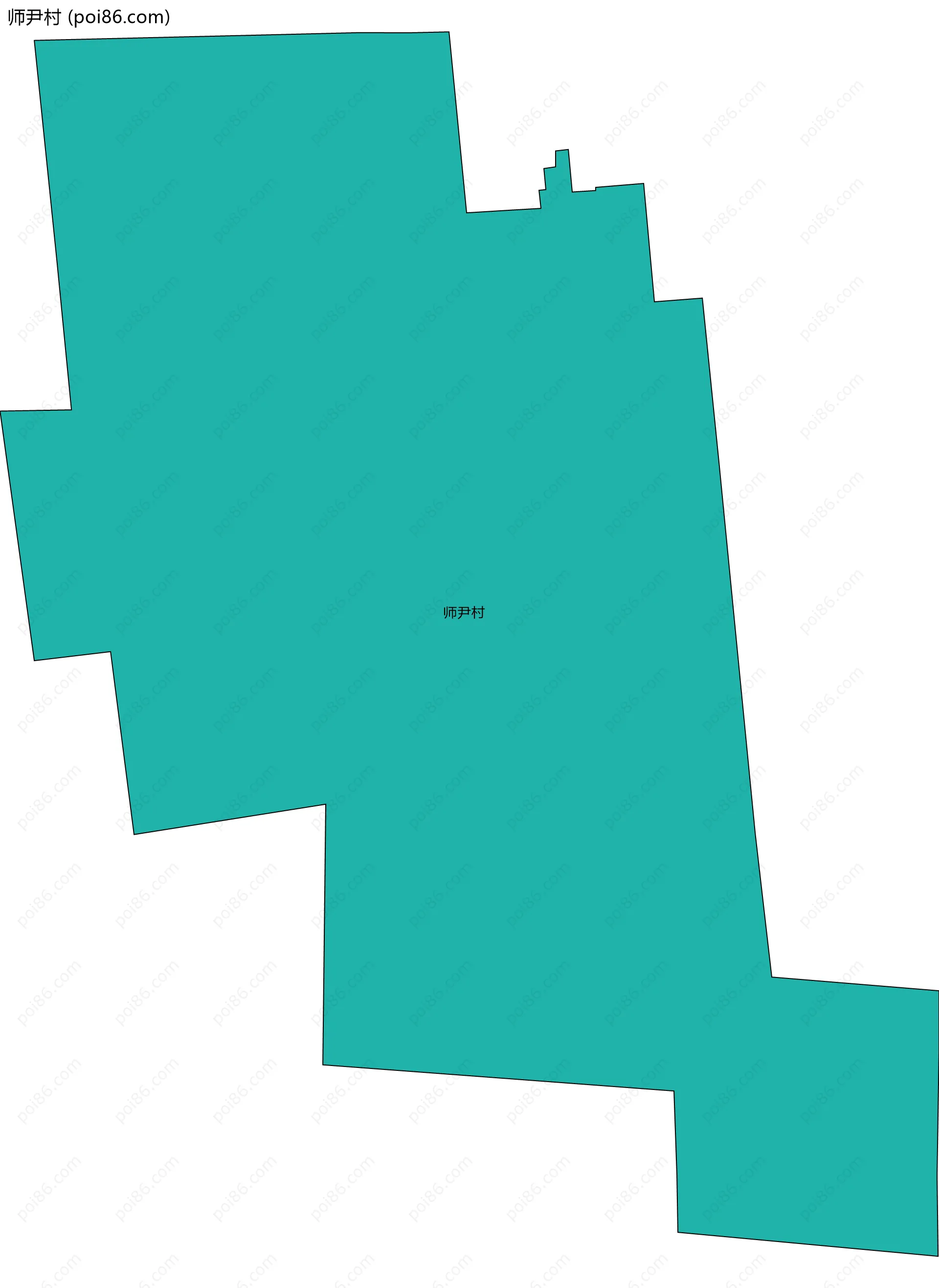 师尹村边界地图