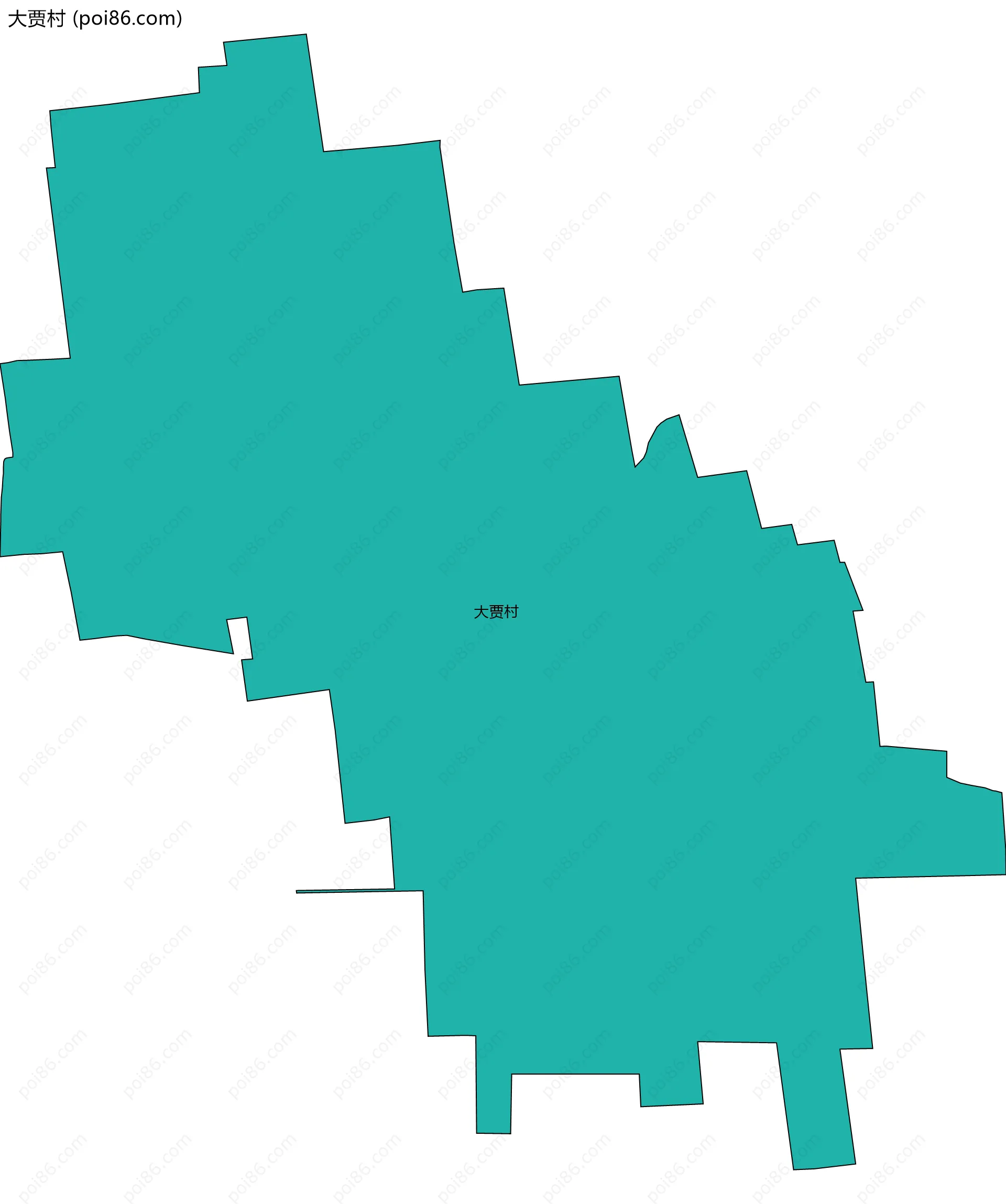 大贾村边界地图