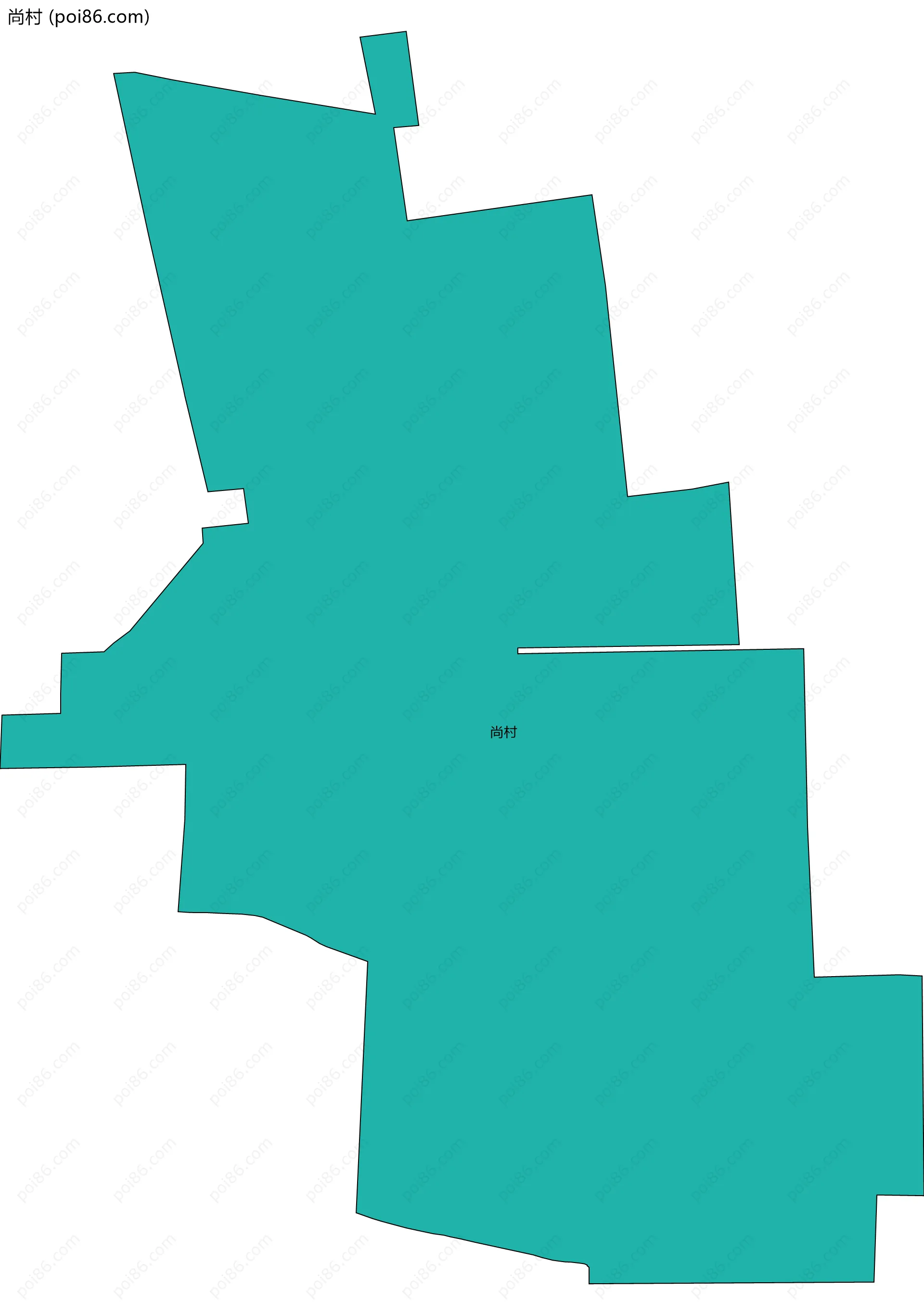 尚村边界地图