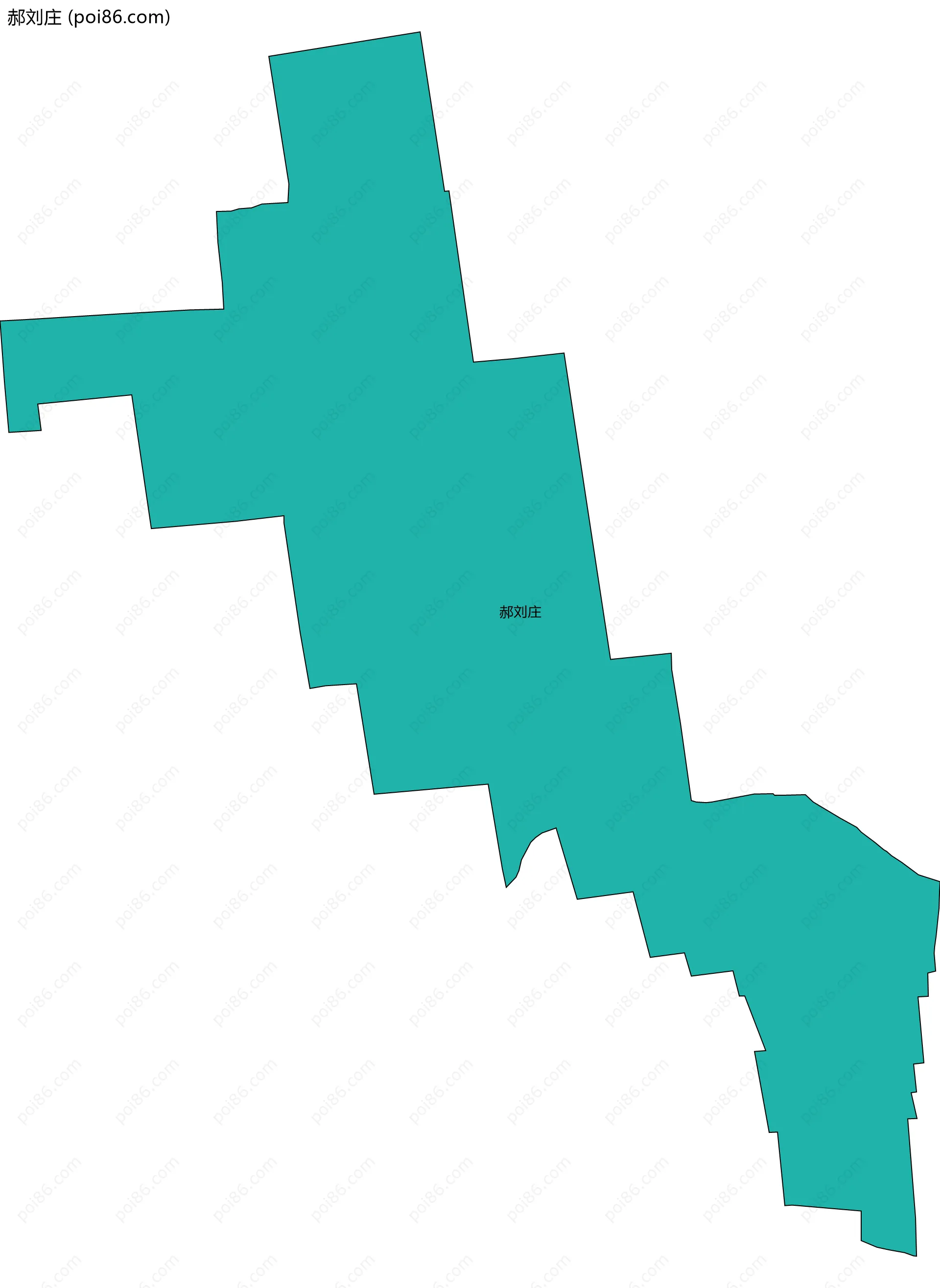 郝刘庄边界地图