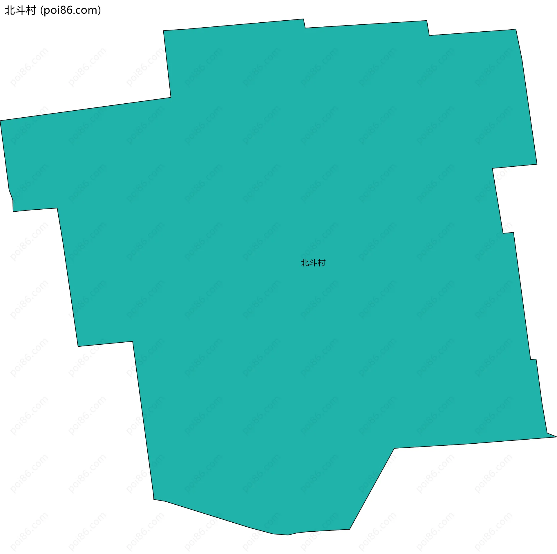 北斗村边界地图