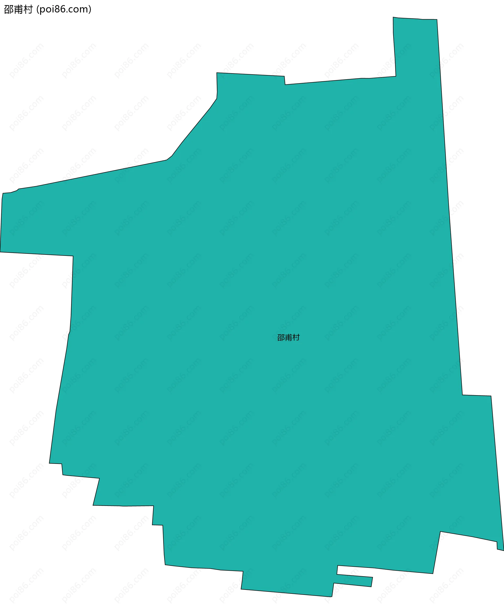 邵甫村边界地图