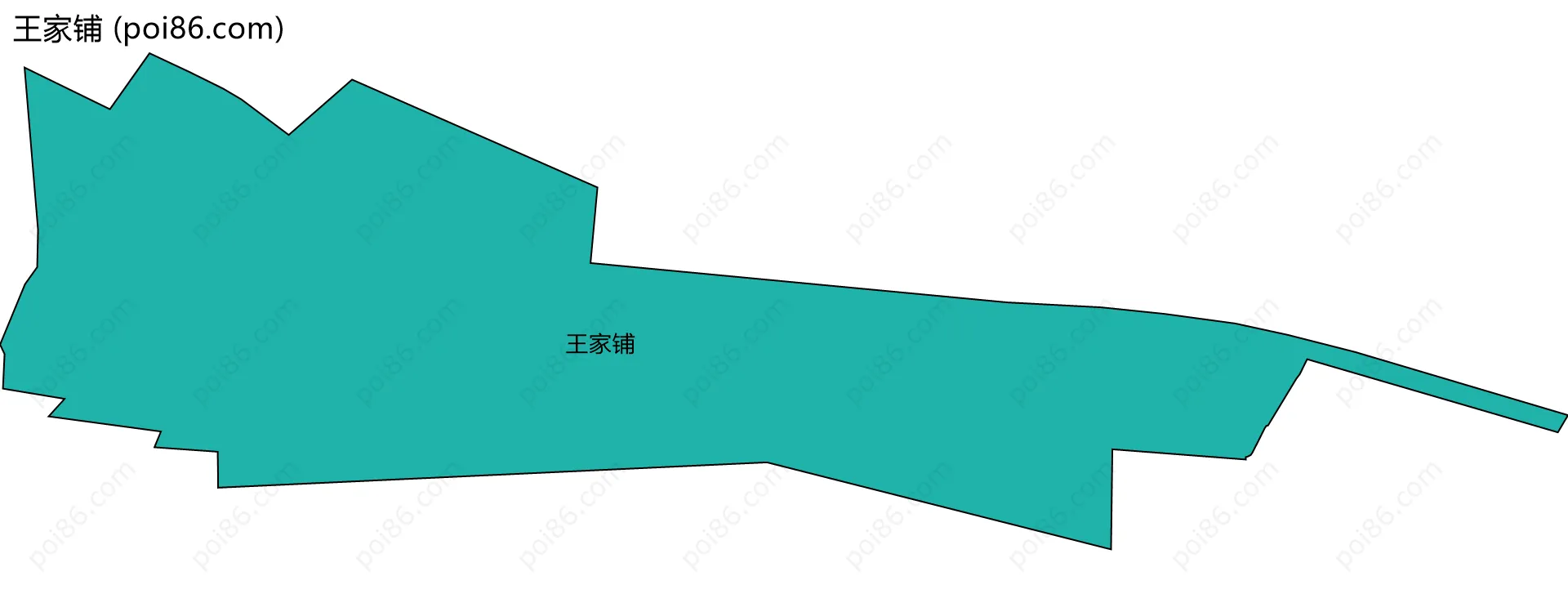 王家铺边界地图
