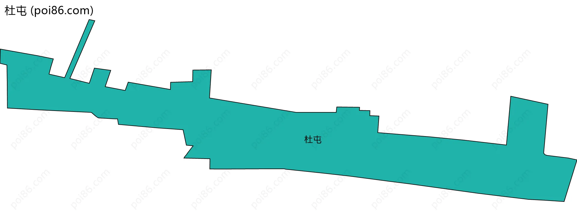杜屯边界地图