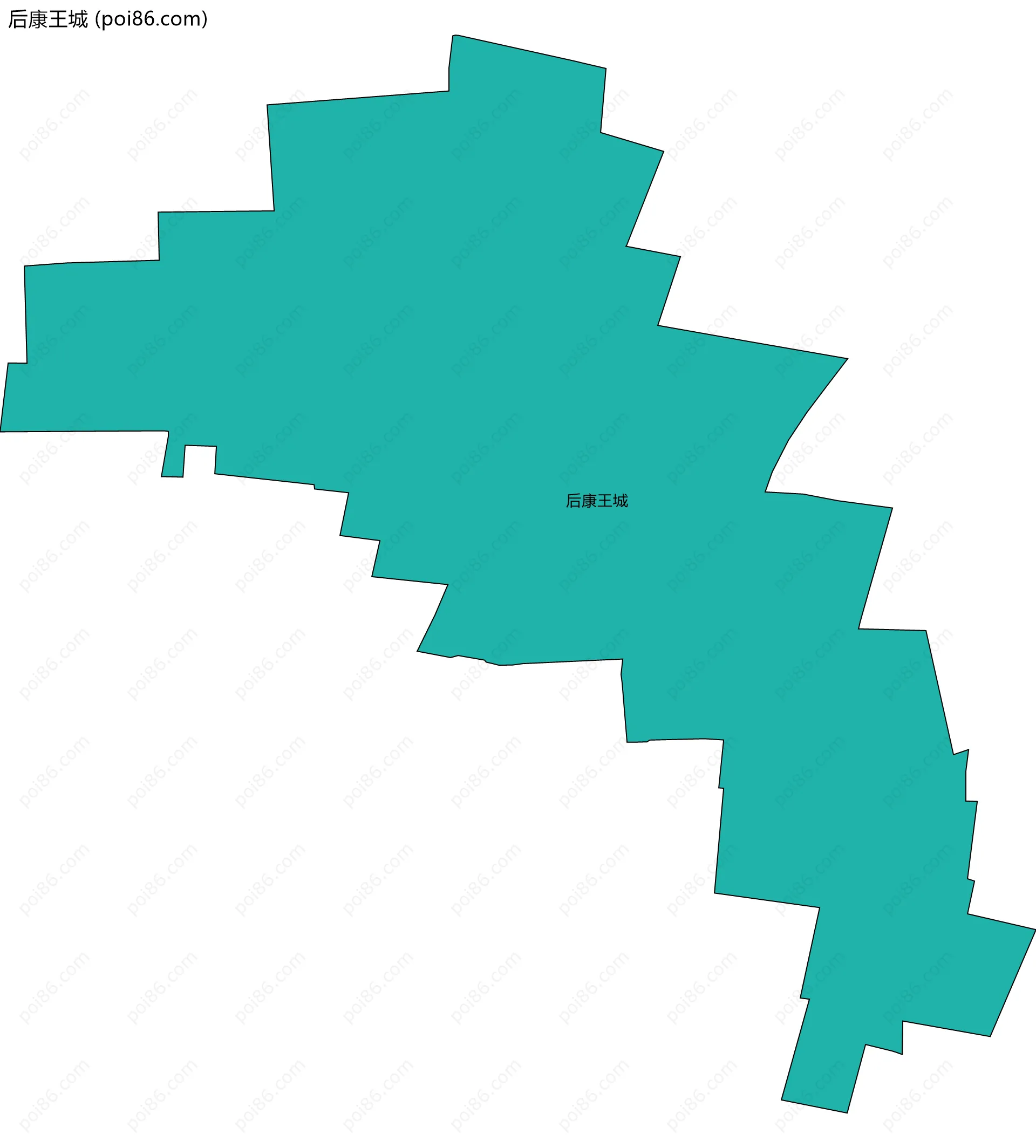 后康王城边界地图