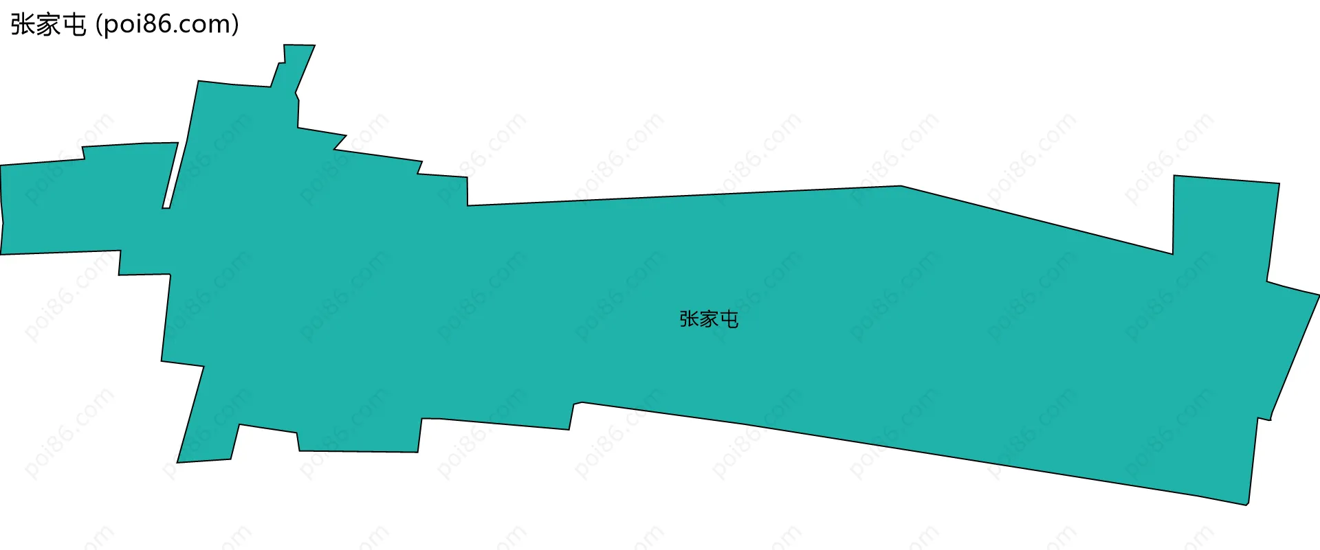 张家屯边界地图