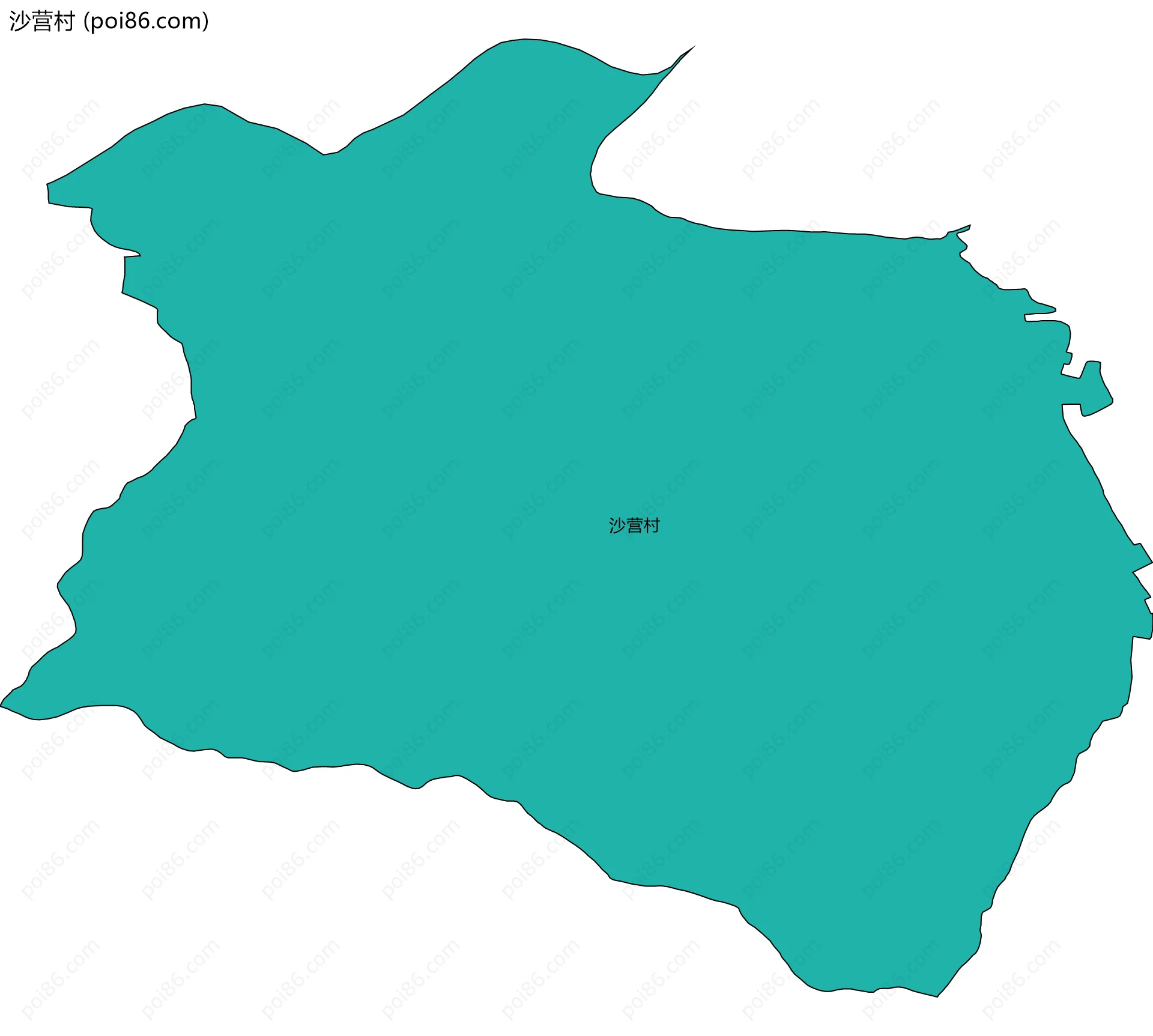 沙营村边界地图