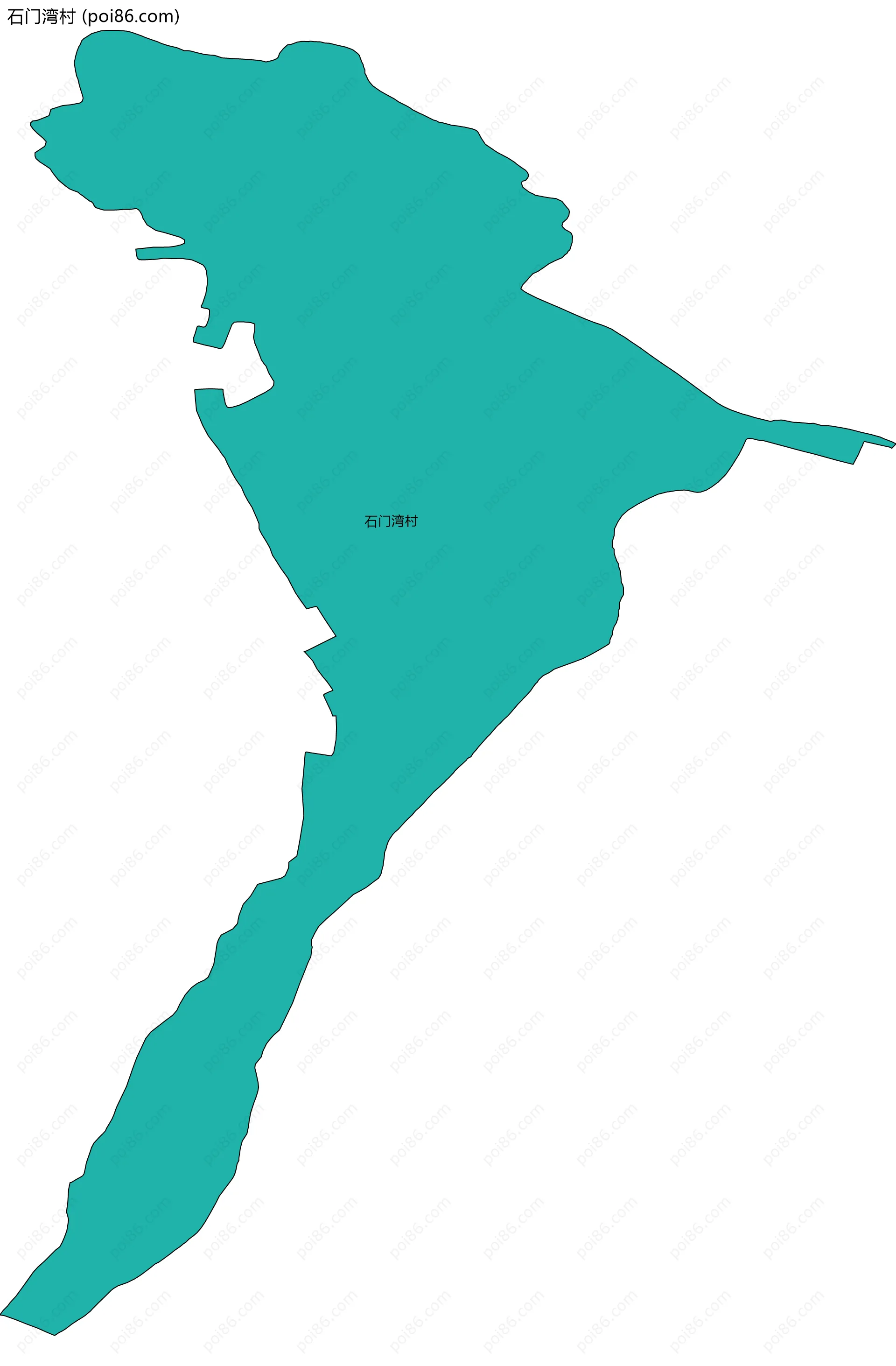 石门湾村边界地图