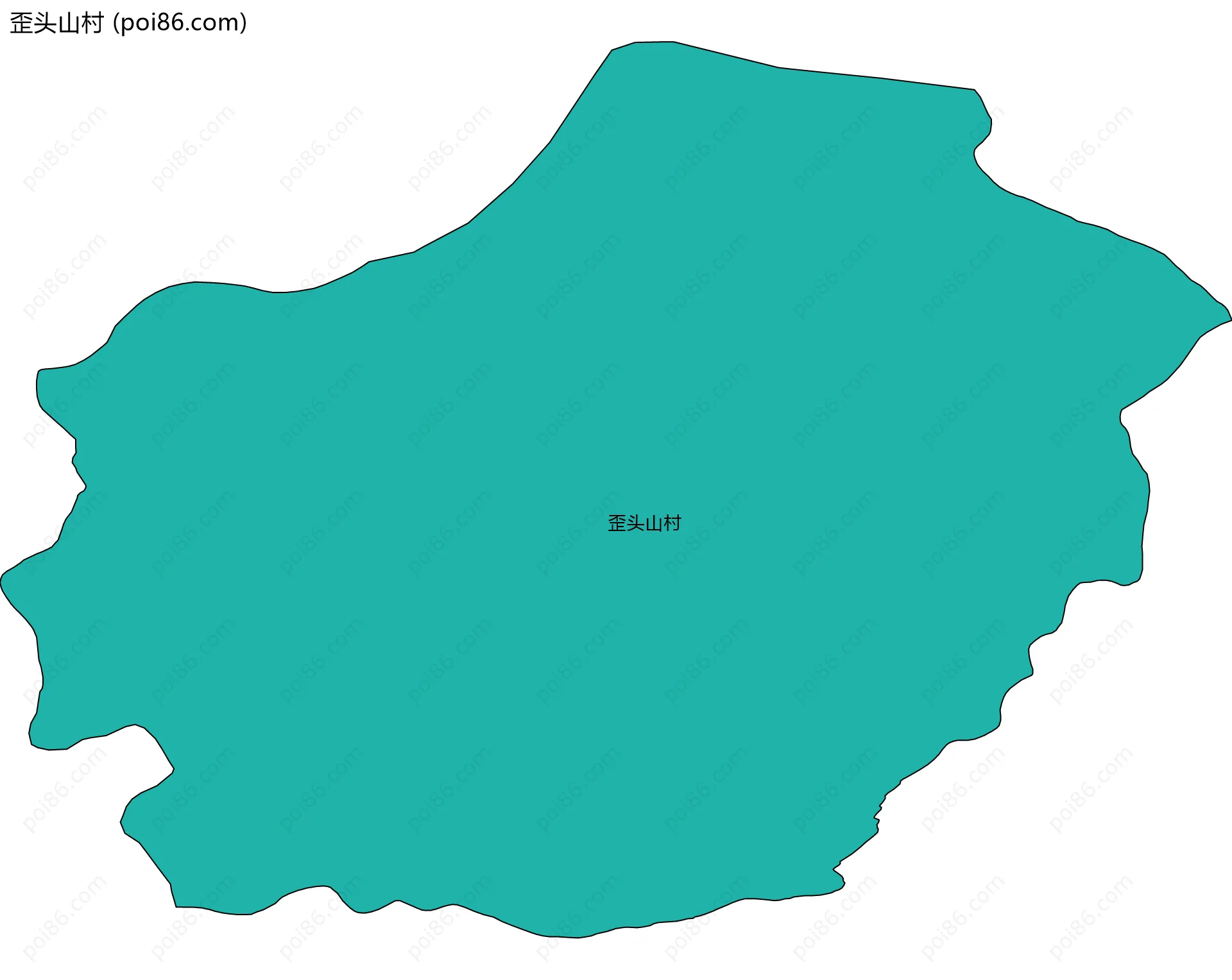 歪头山村边界地图
