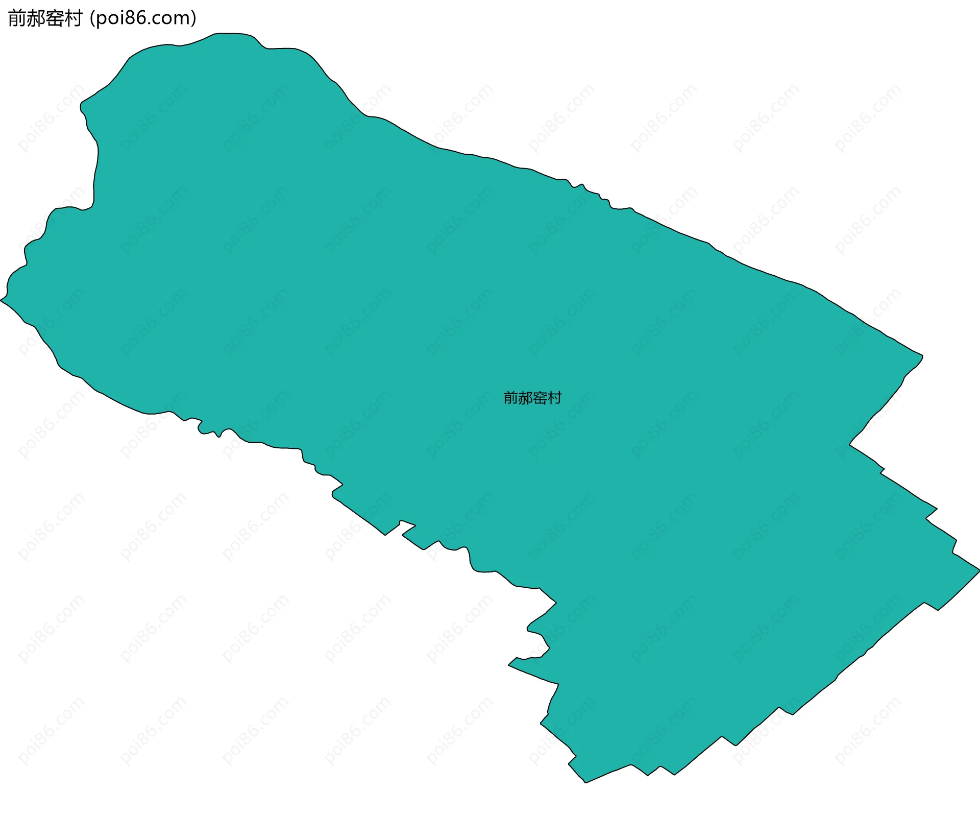 前郝窑村边界地图