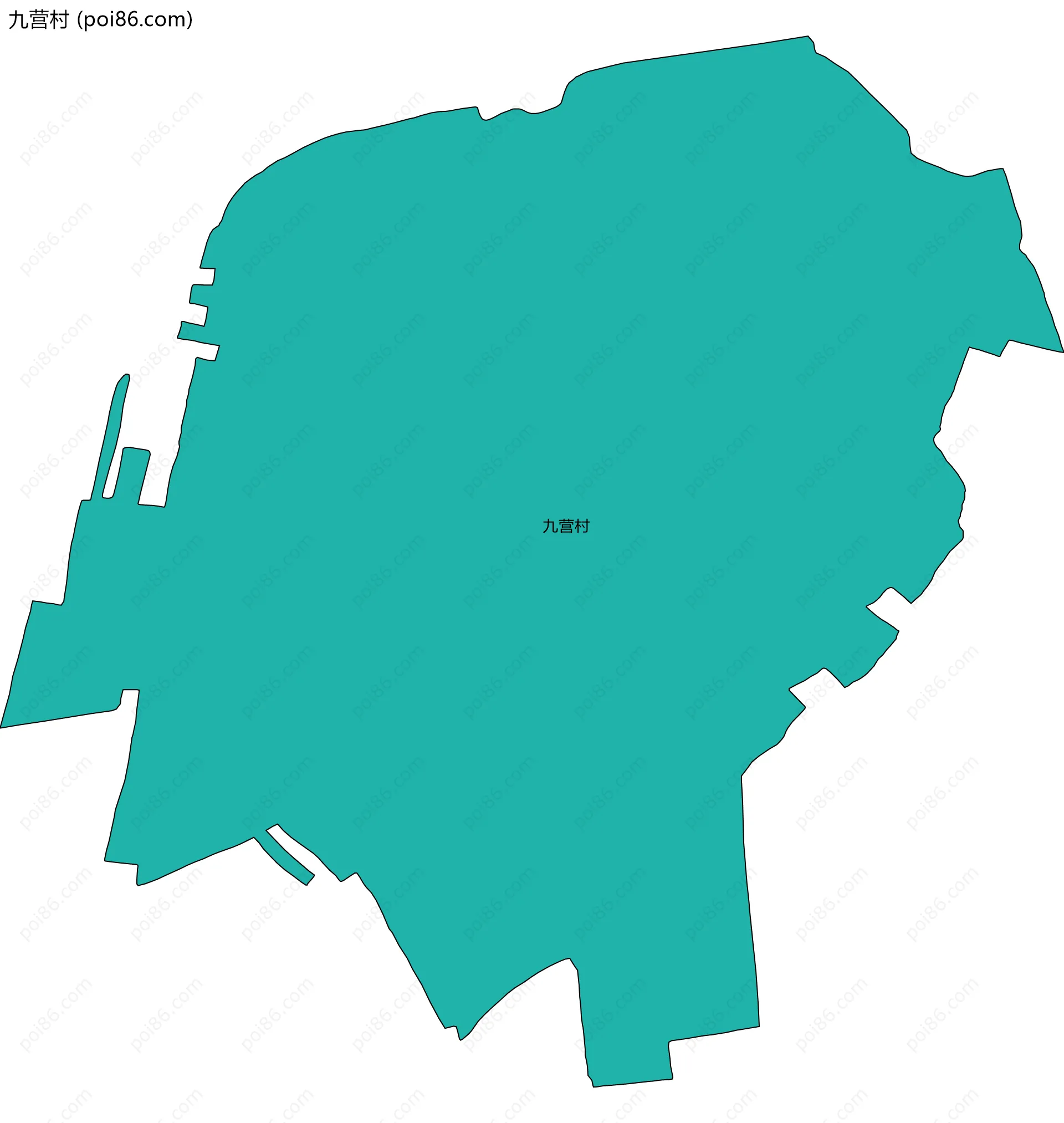 九营村边界地图