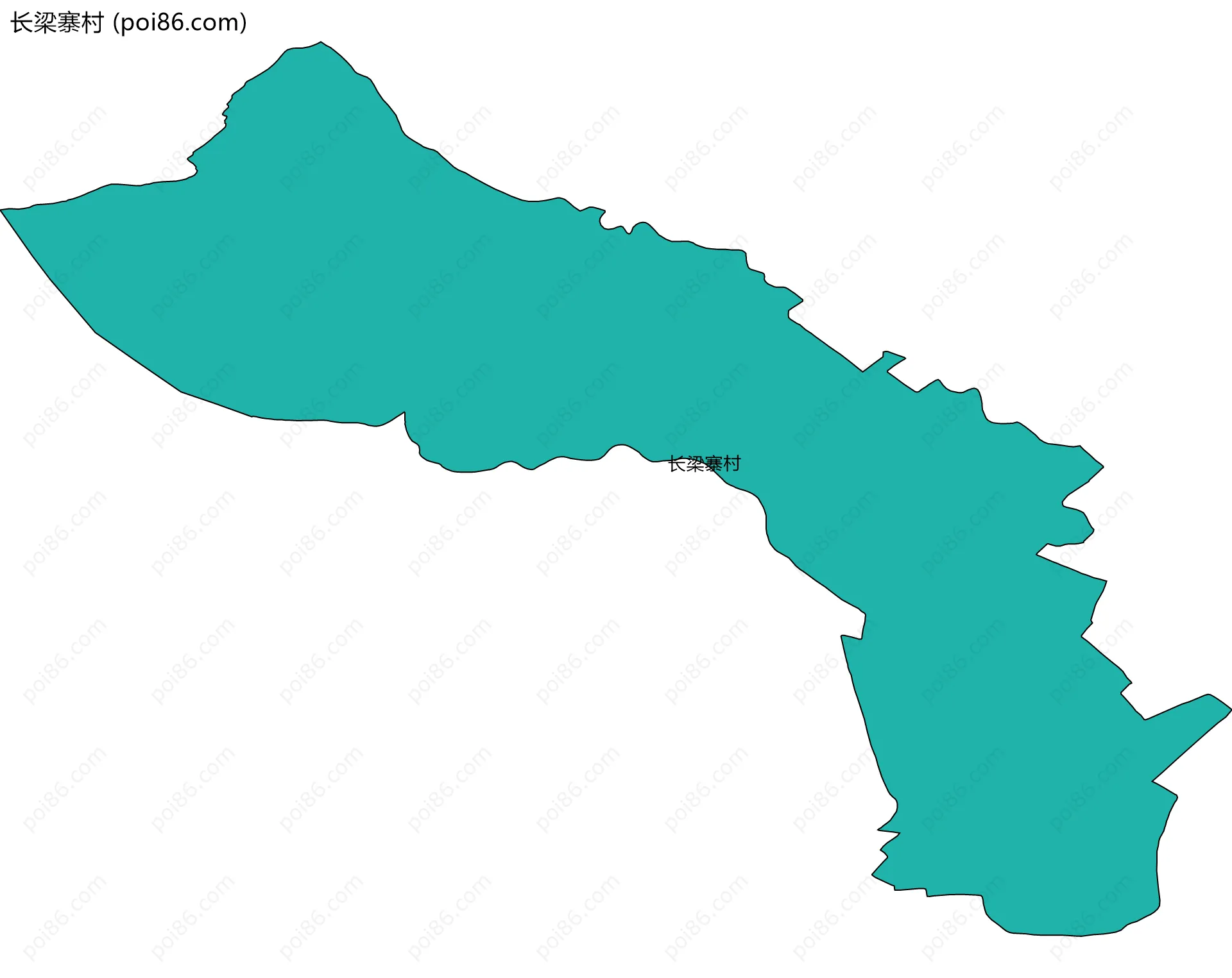 长梁寨村边界地图