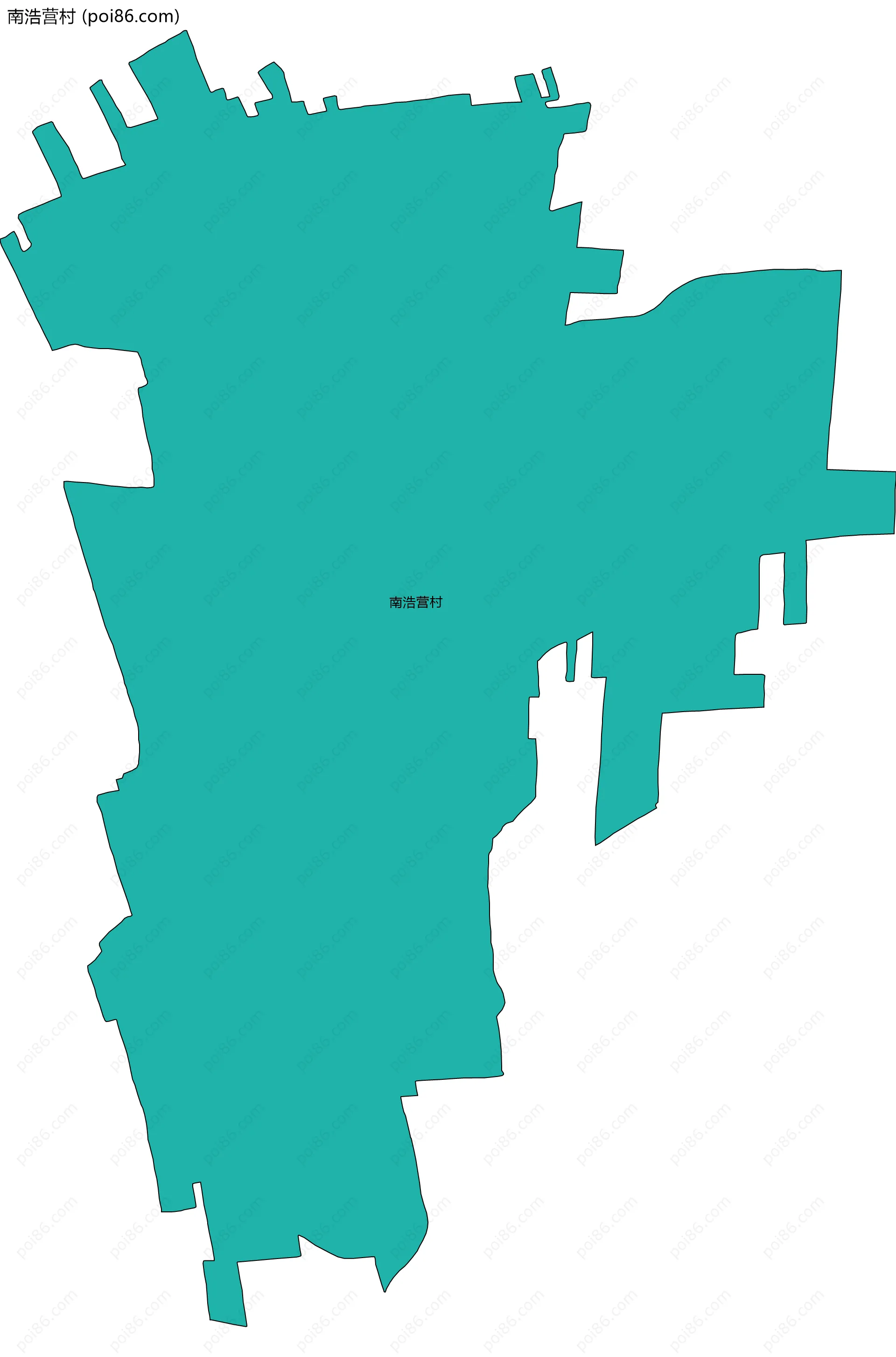 南浩营村边界地图