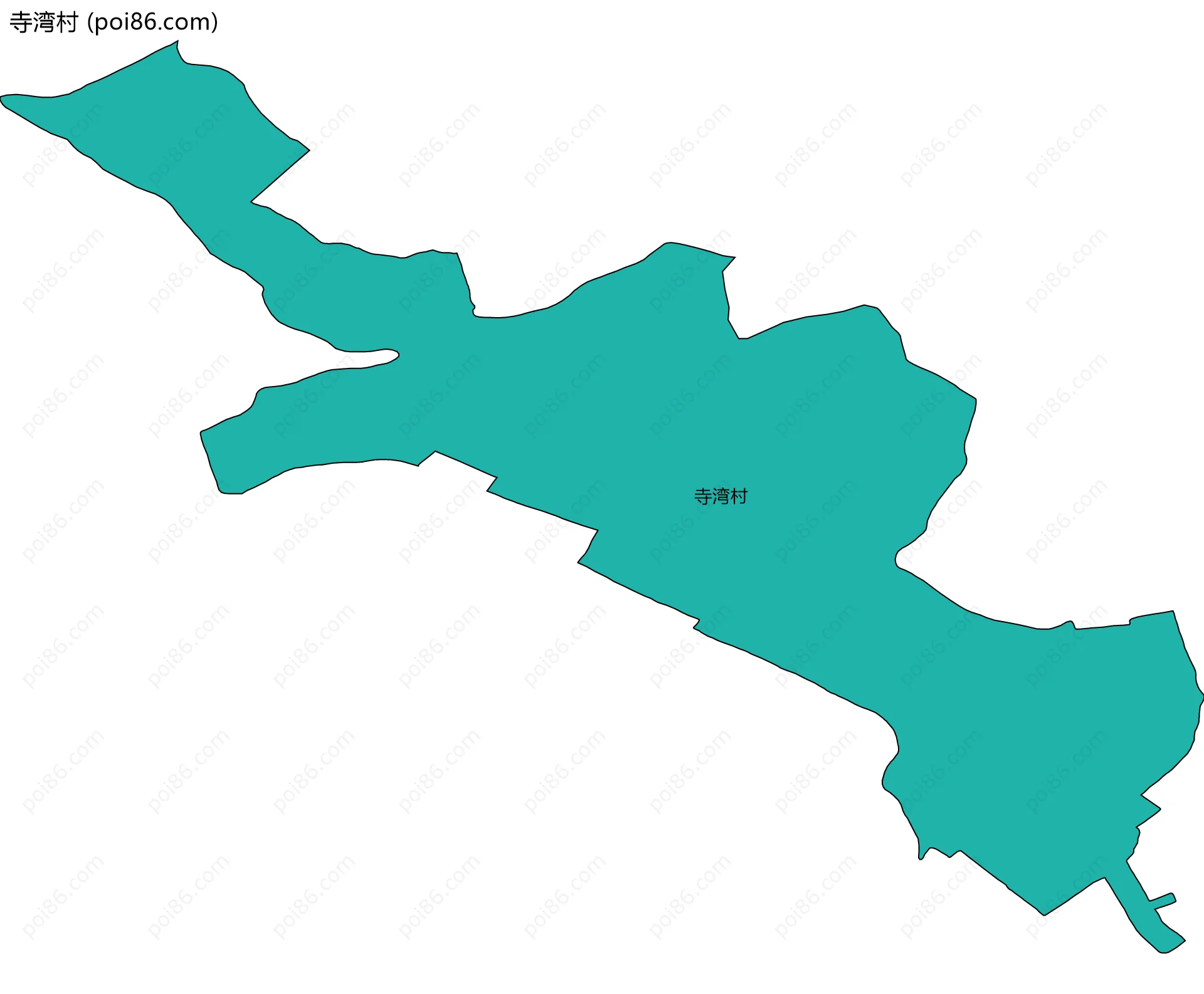 寺湾村边界地图