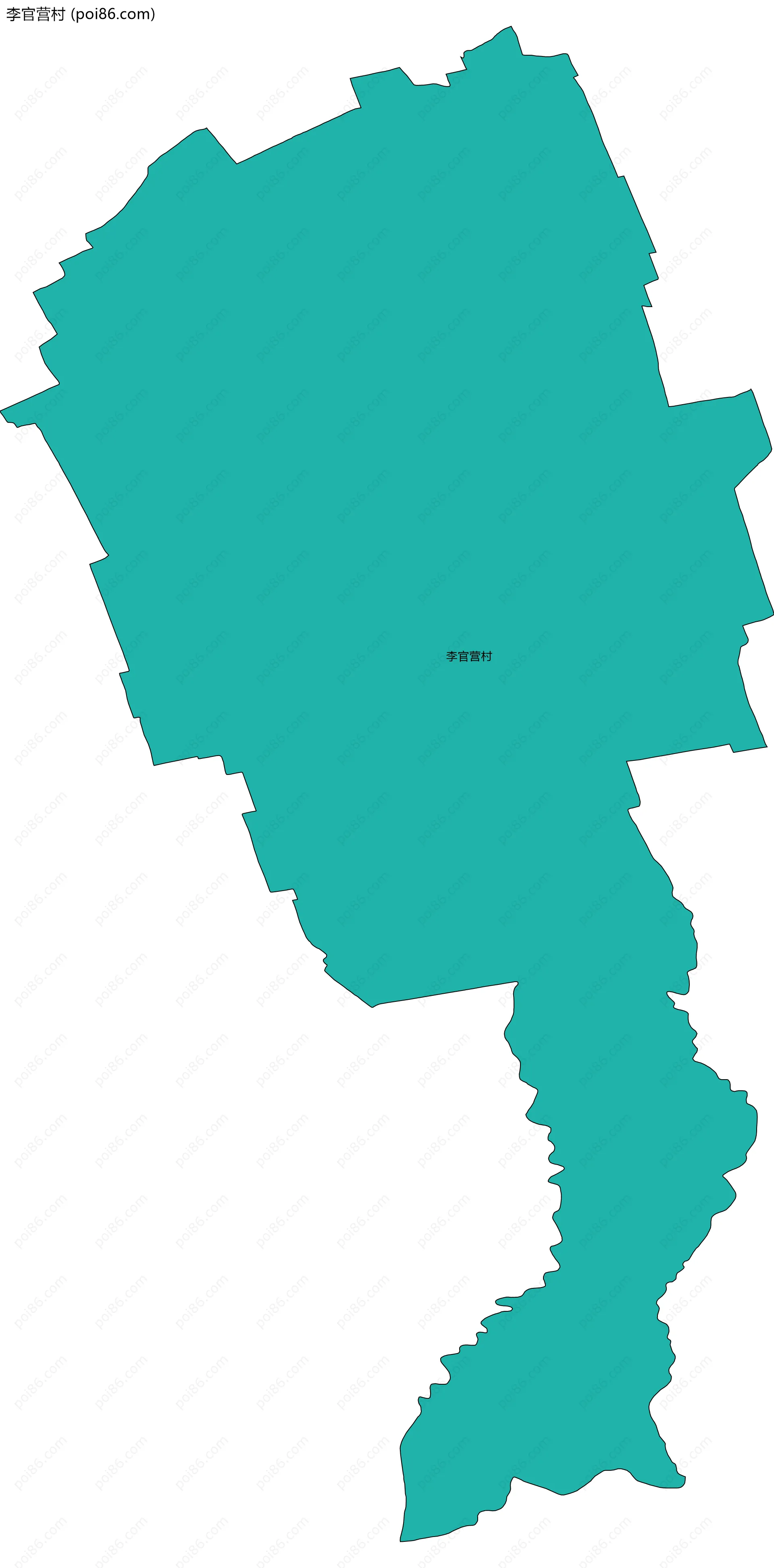 李官营村边界地图